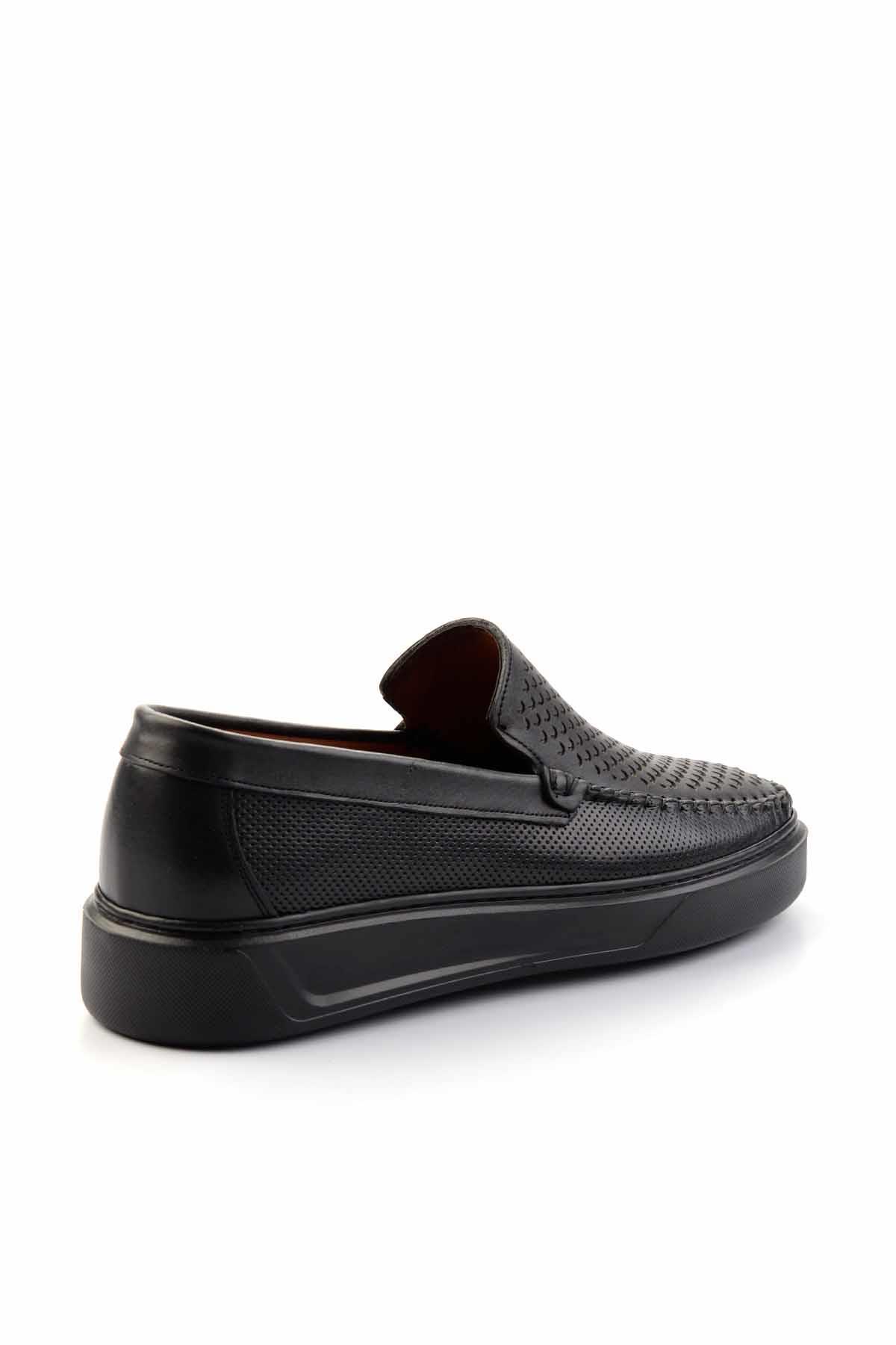 Siyah Leather Erkek Loafer Ayakkabı E01378004703