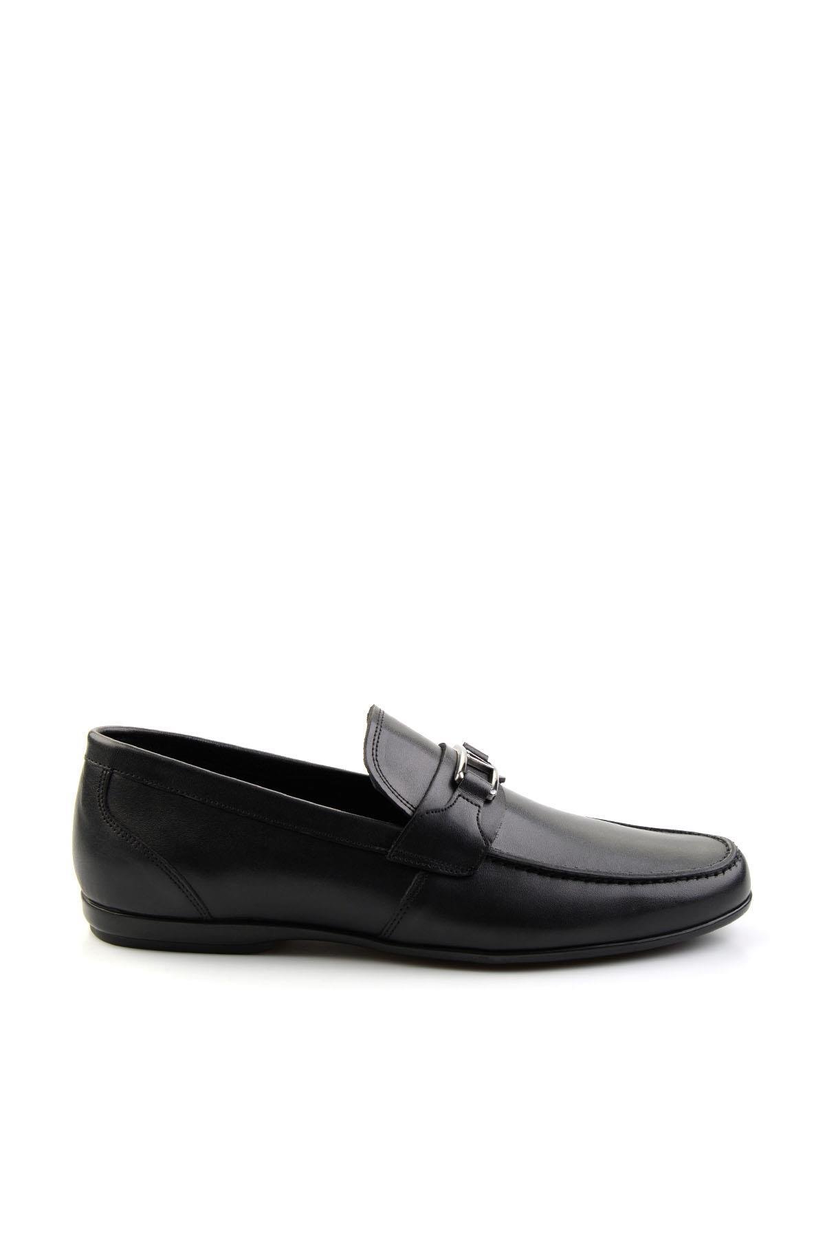 Siyah Leather Erkek Loafer Ayakkabı E01757716103