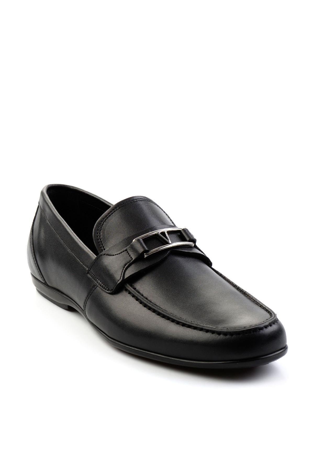Siyah Leather Erkek Loafer Ayakkabı E01757716103