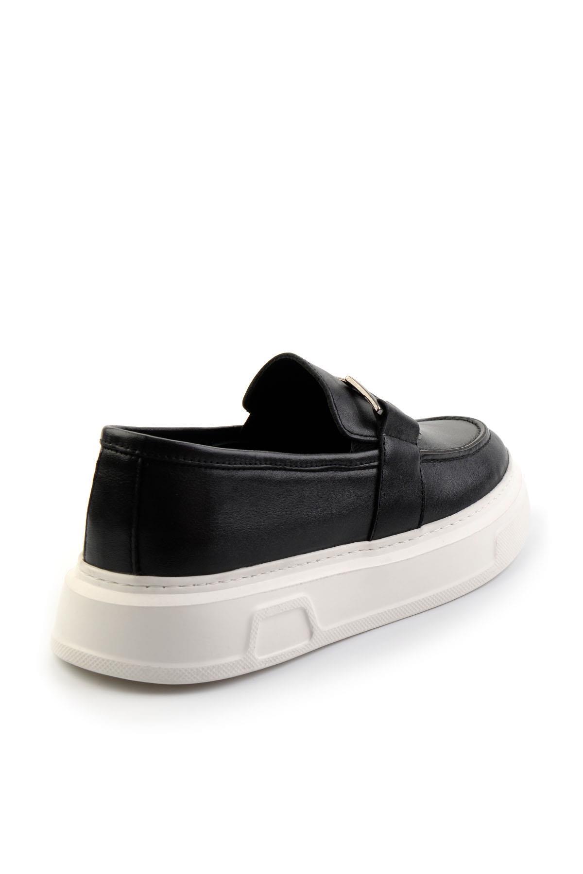 Siyah Leather Erkek Loafer Ayakkabı E01080208803