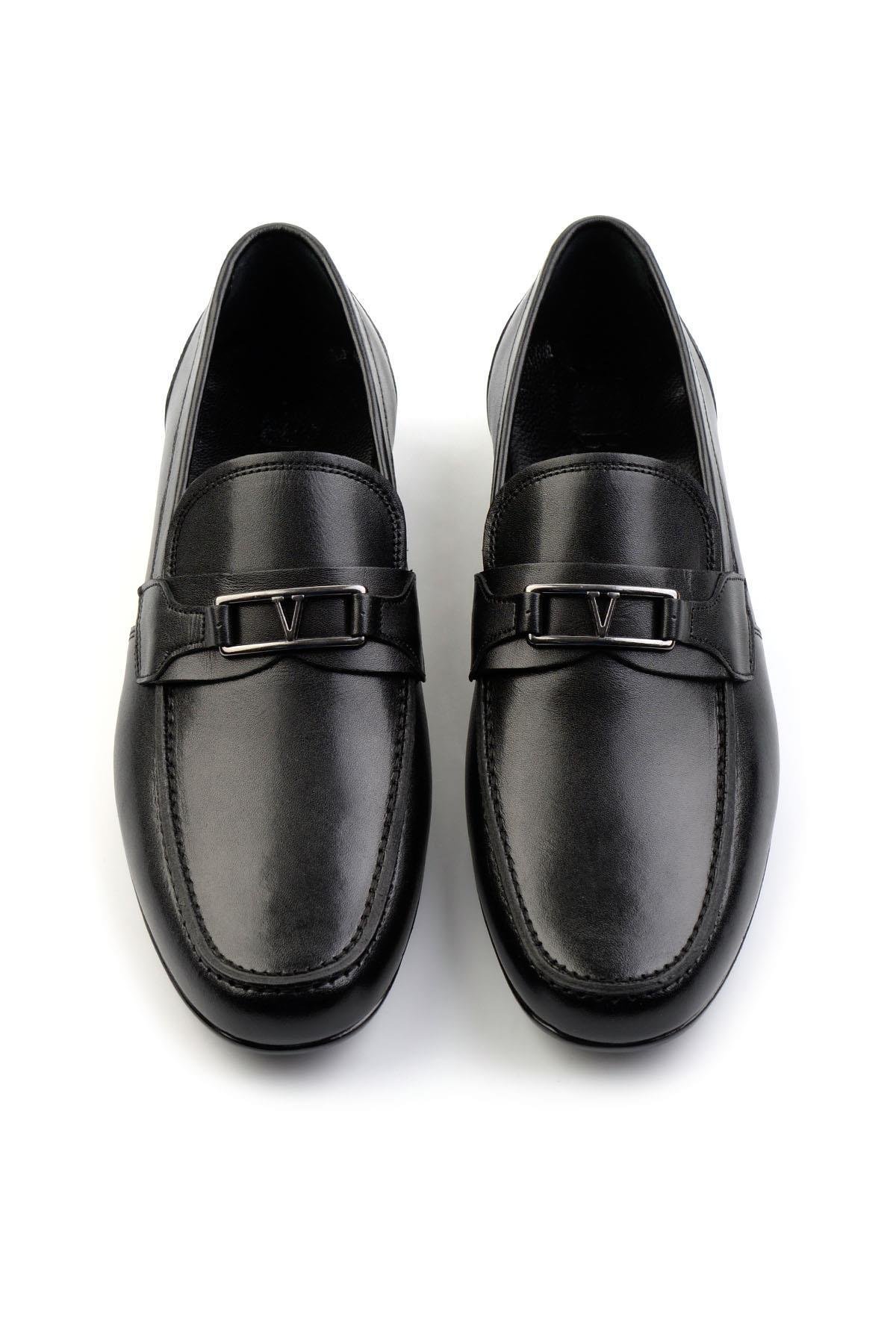Siyah Leather Erkek Loafer Ayakkabı E01757716103