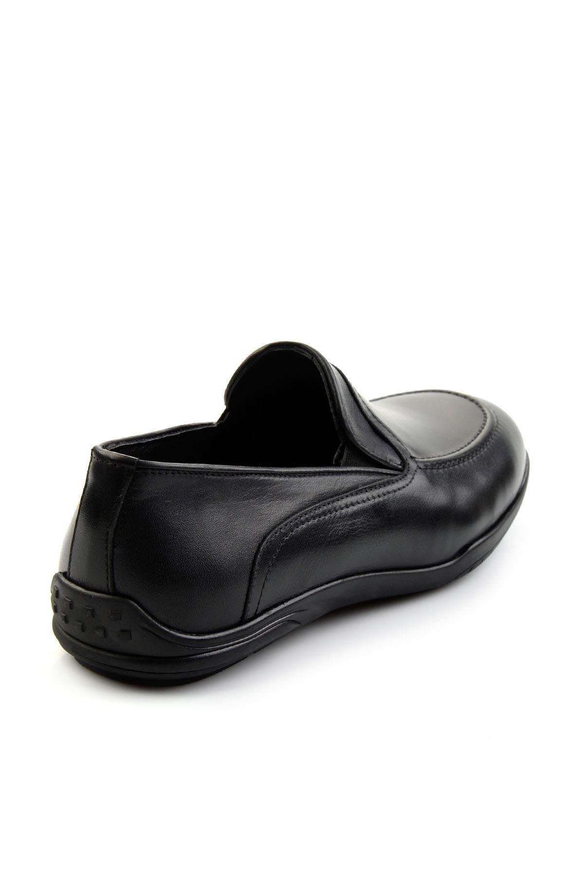 Siyah Leather Erkek Loafer Ayakkabı E01011022203