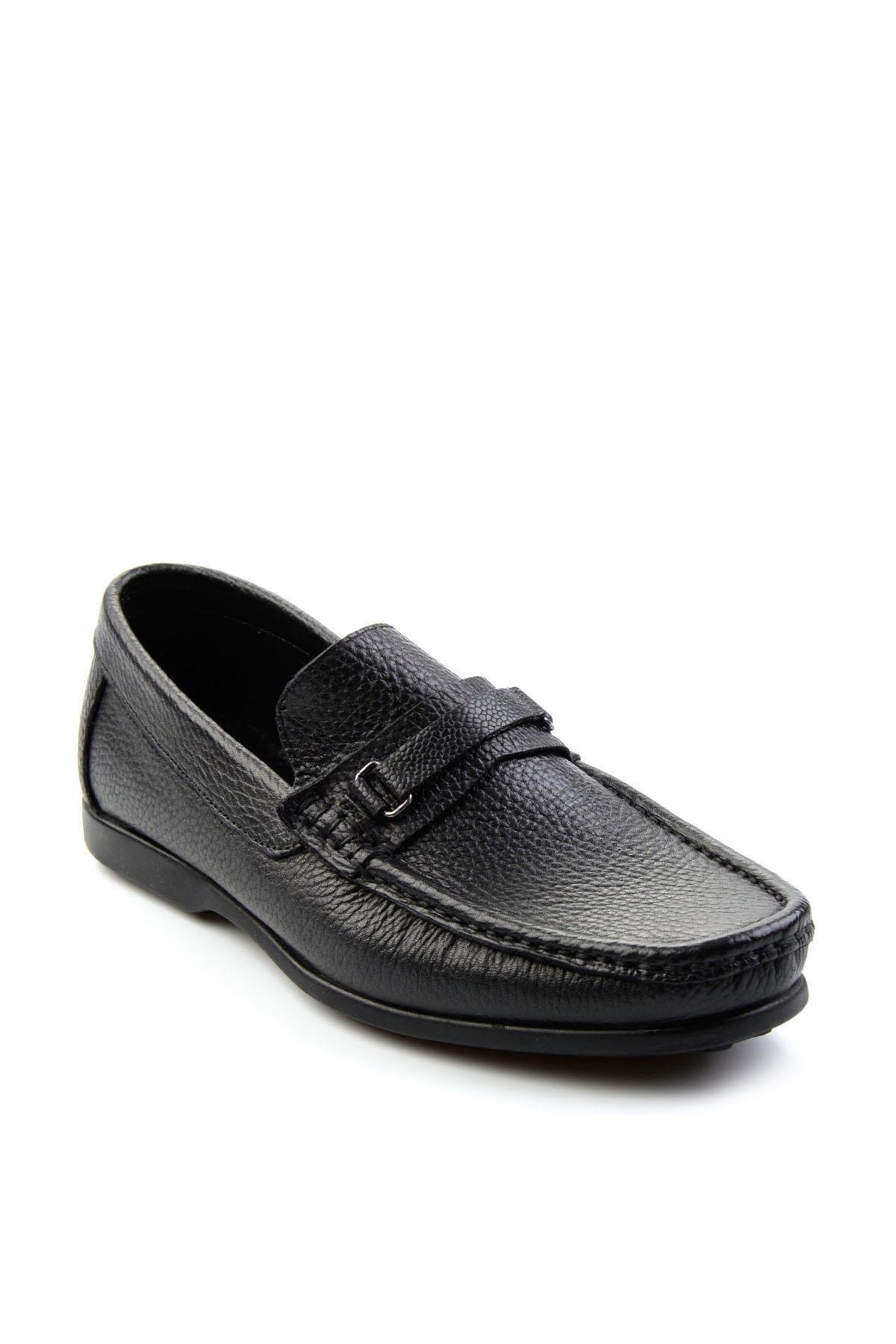 Siyah Leather Erkek Loafer Ayakkabı E01323201040