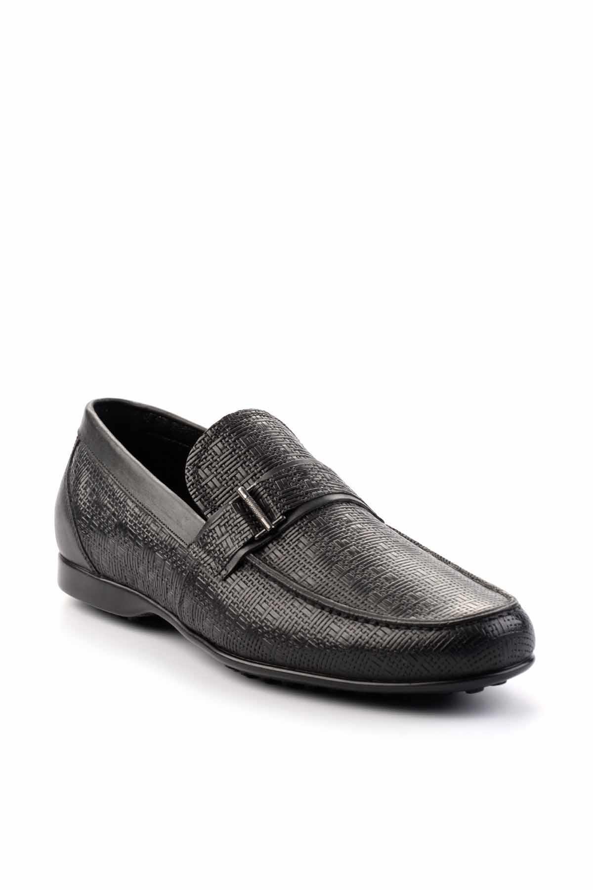 Siyah Leather Erkek Loafer Ayakkabı E01757267403