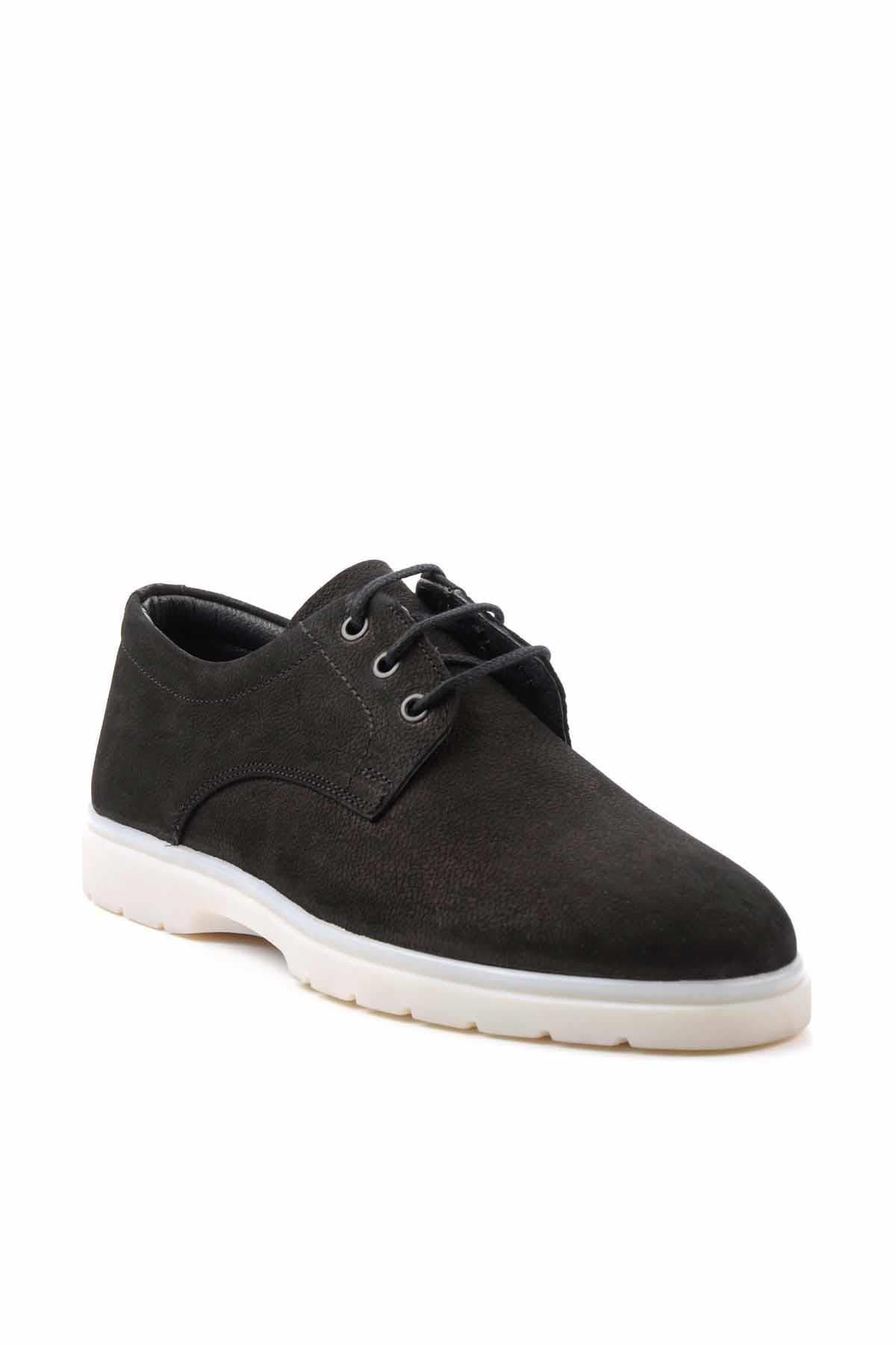 Siyah Leather Erkek Oxford Ayakkabı E01811202001