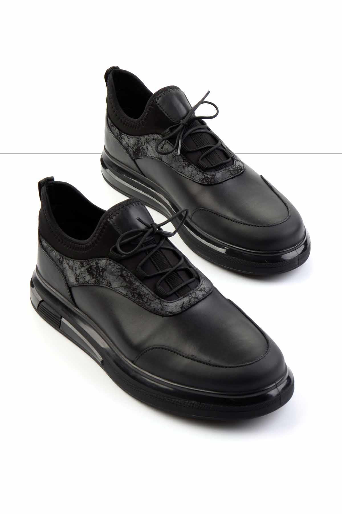 Siyah Leather Erkek Sneaker E01011013003