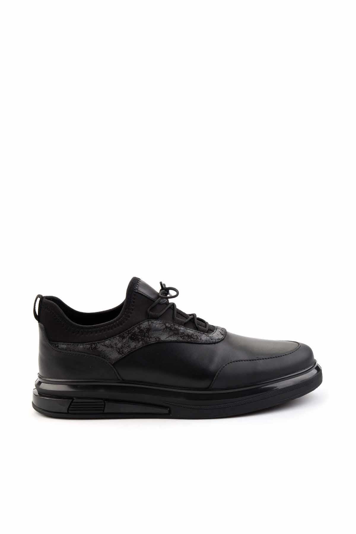 Siyah Leather Erkek Sneaker E01011013003