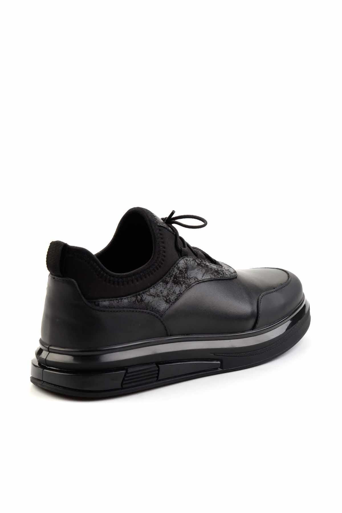 Siyah Leather Erkek Sneaker E01011013003