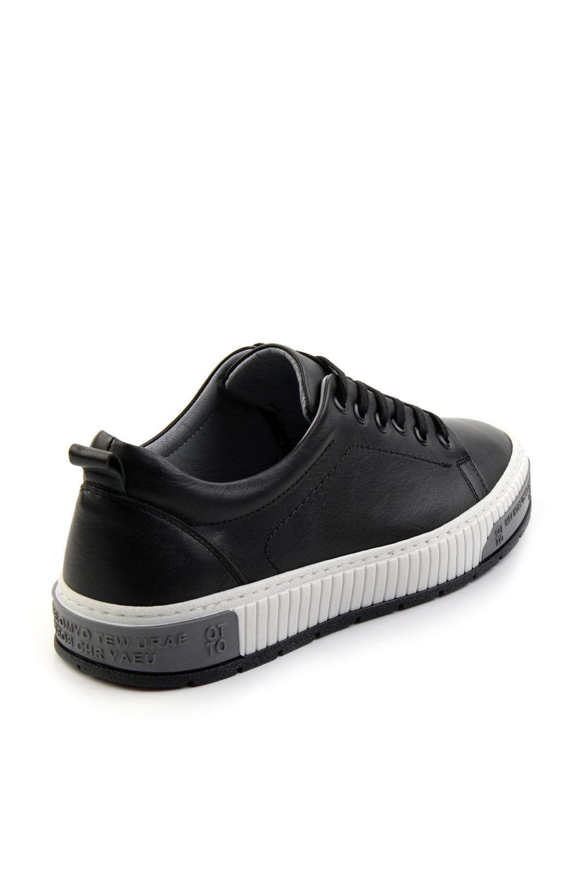 Siyah Leather Erkek Sneaker E01018033443