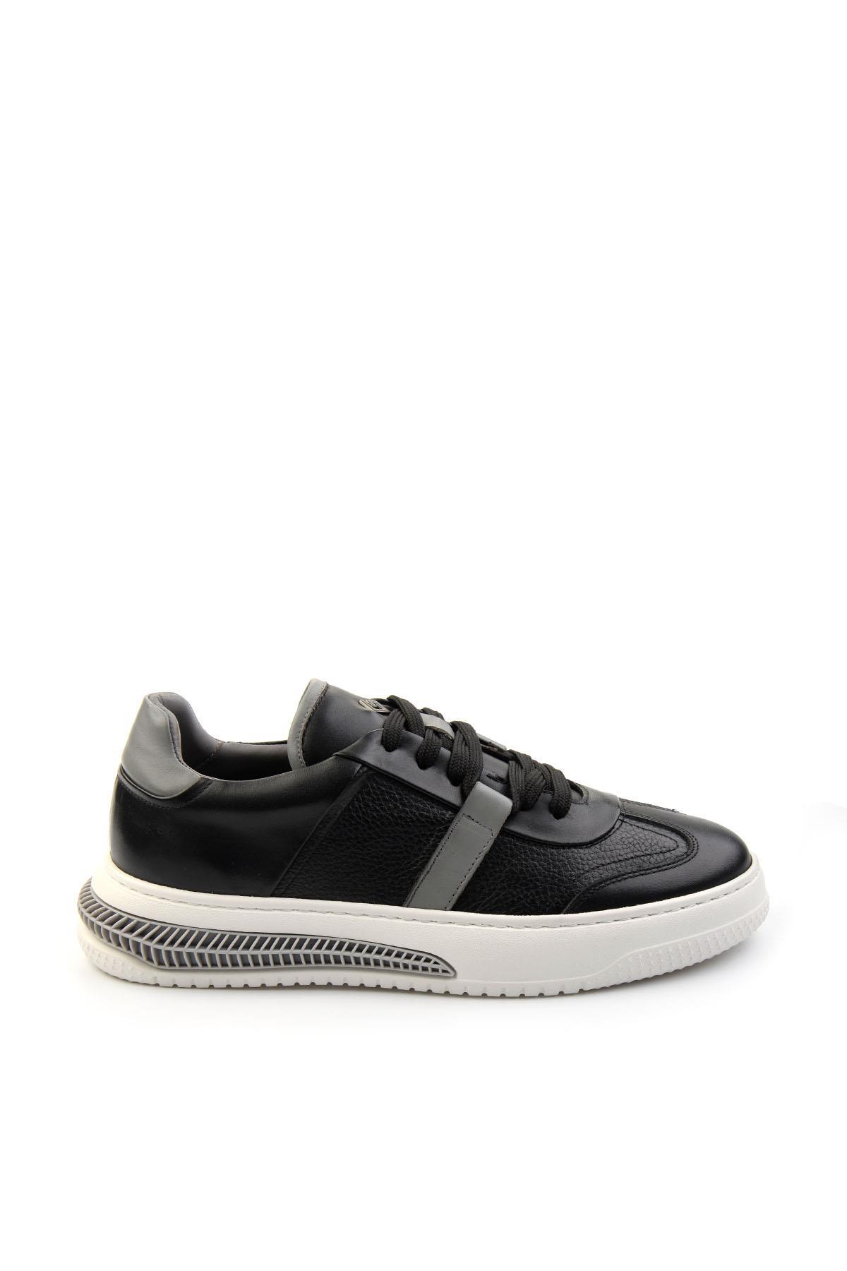 Siyah Leather Erkek Sneaker E01075574603
