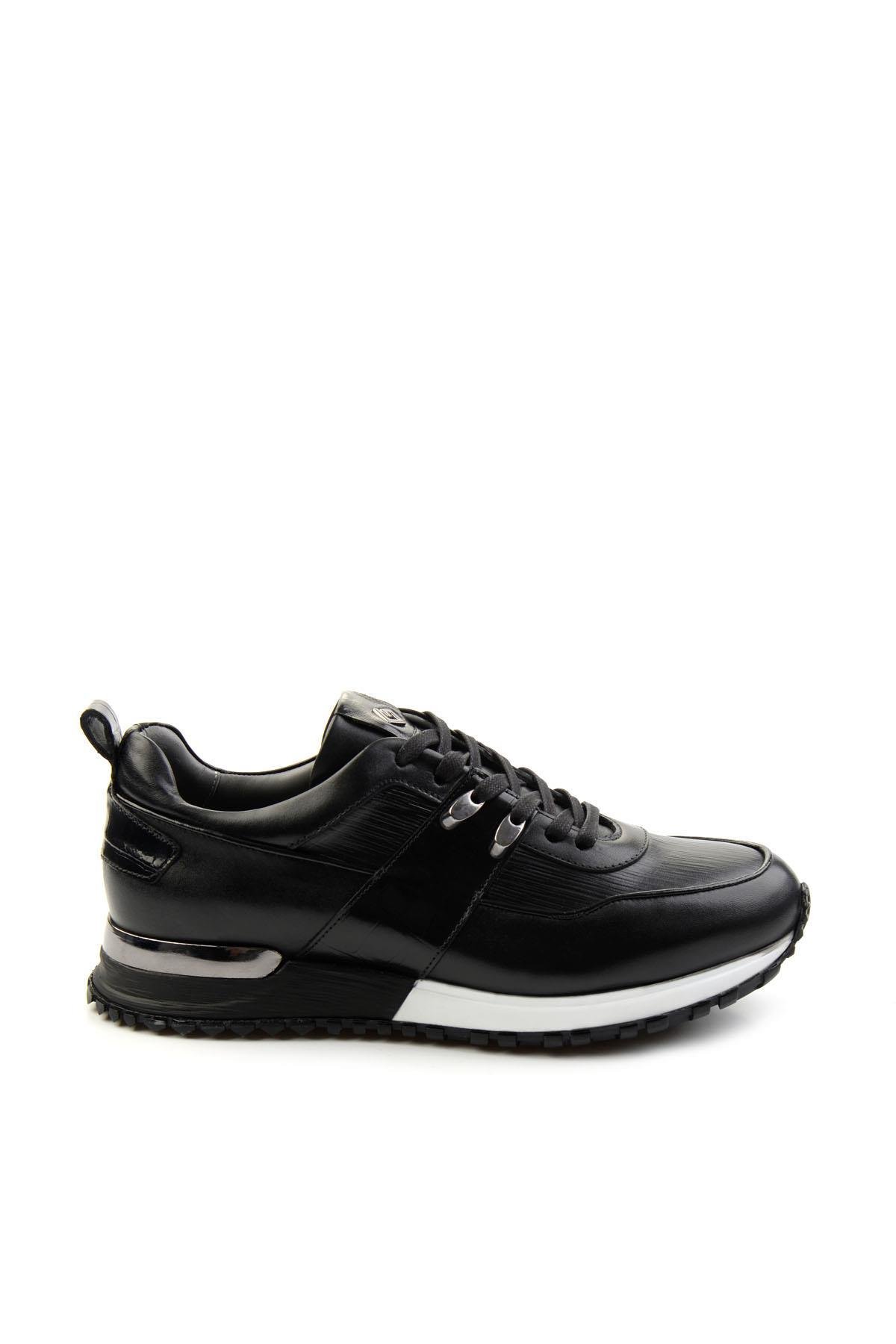 Siyah Leather Erkek Sneaker E01075616603