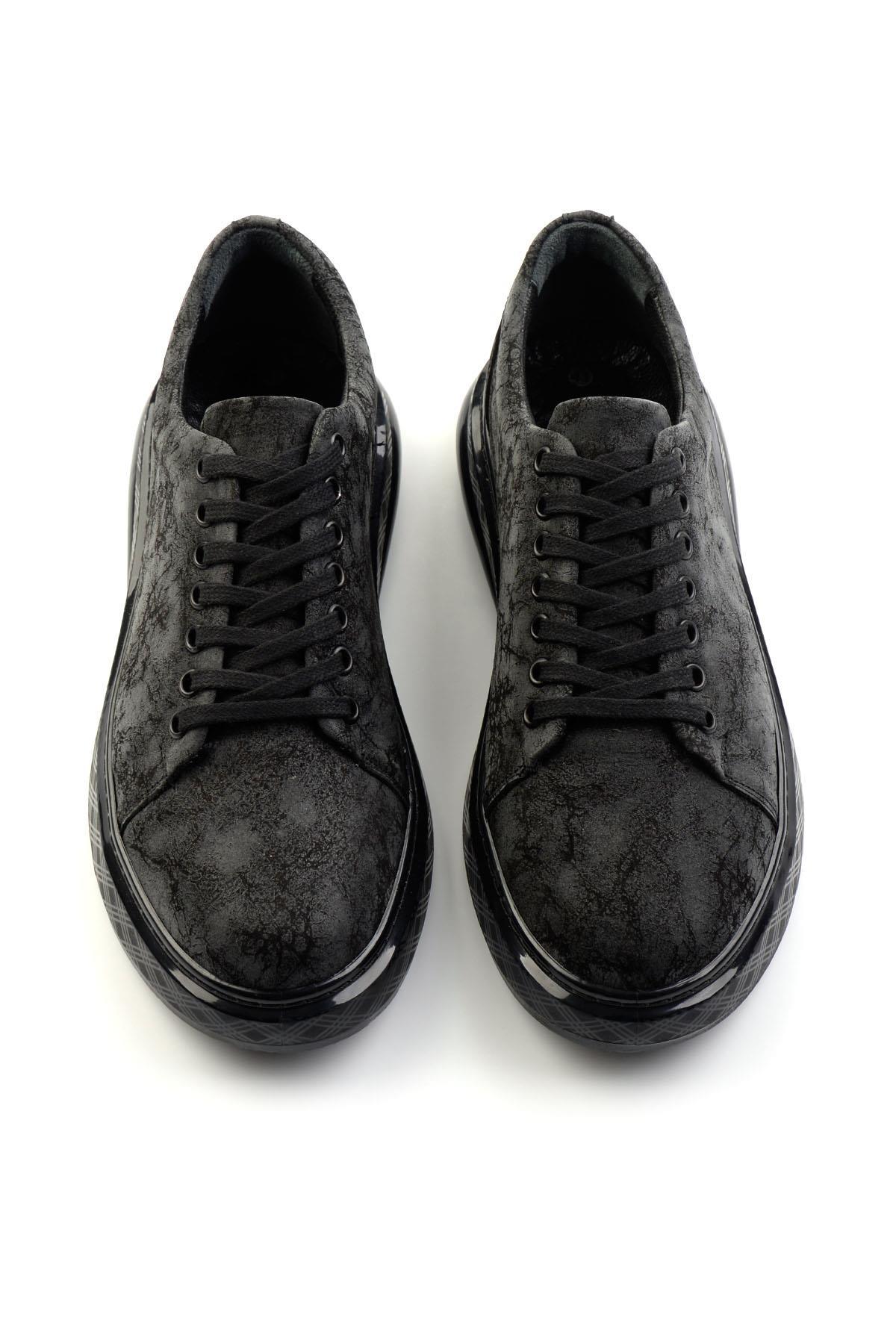 Siyah Leather Erkek Sneaker E01081010203