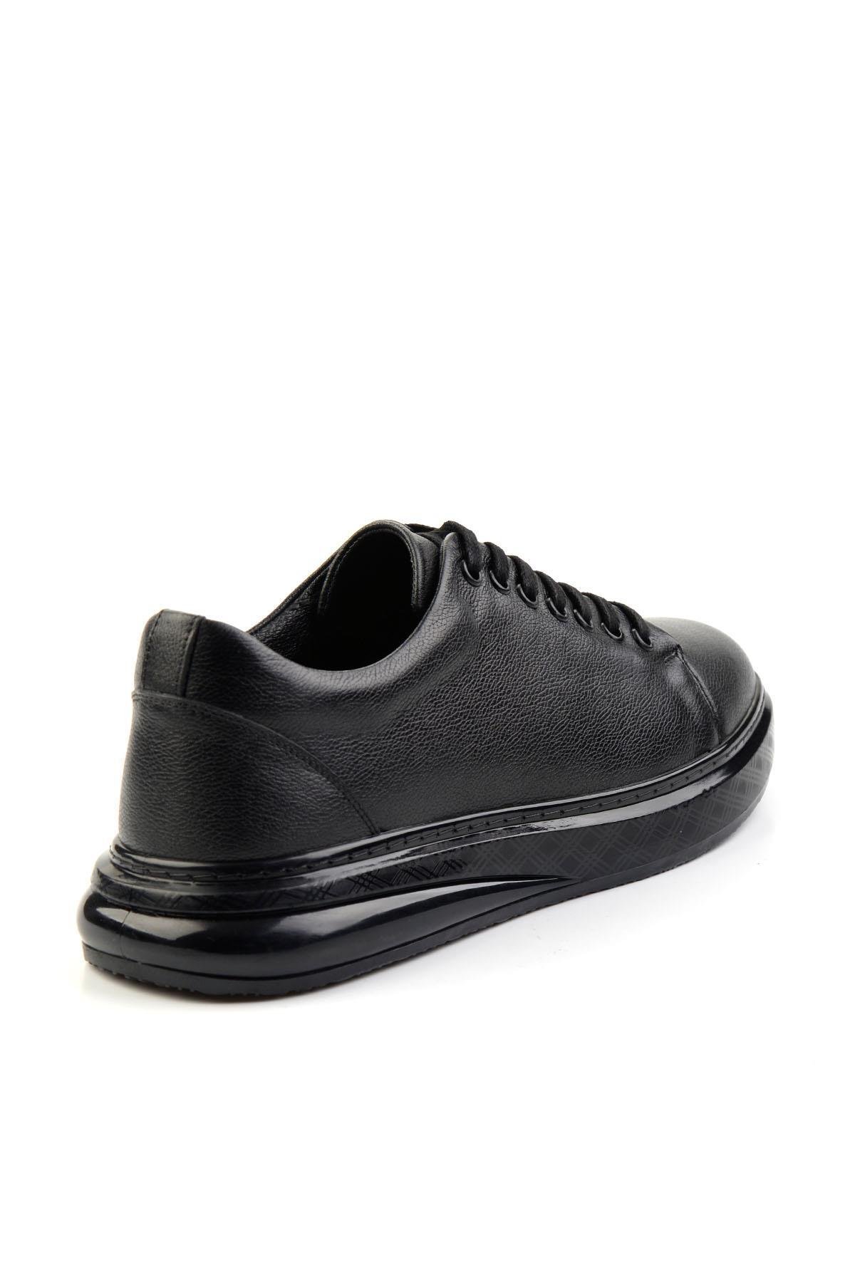 Siyah Leather Erkek Sneaker E01081010303