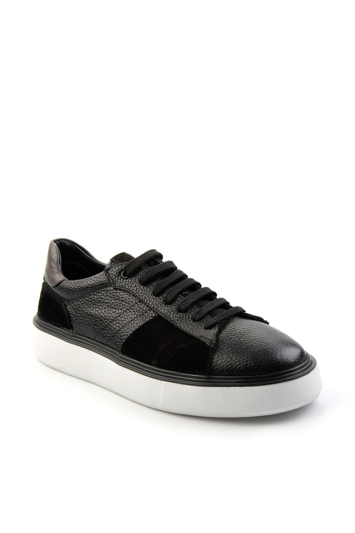 Siyah Leather Erkek Sneaker E01087114540