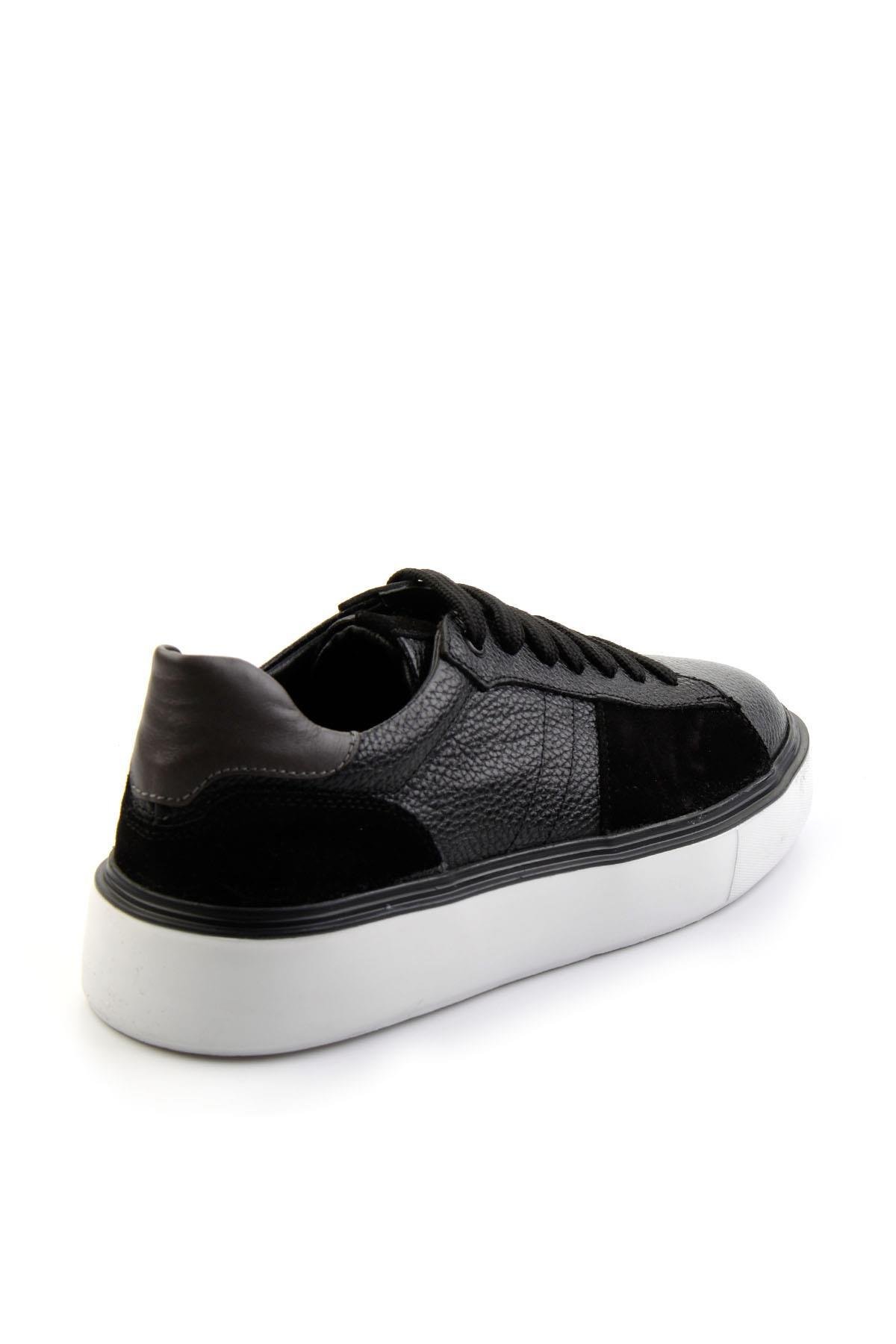 Siyah Leather Erkek Sneaker E01087114540
