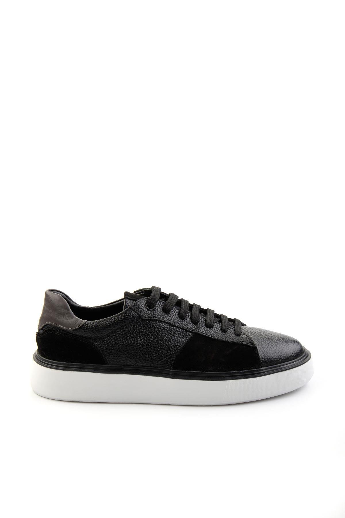 Siyah Leather Erkek Sneaker E01087114540