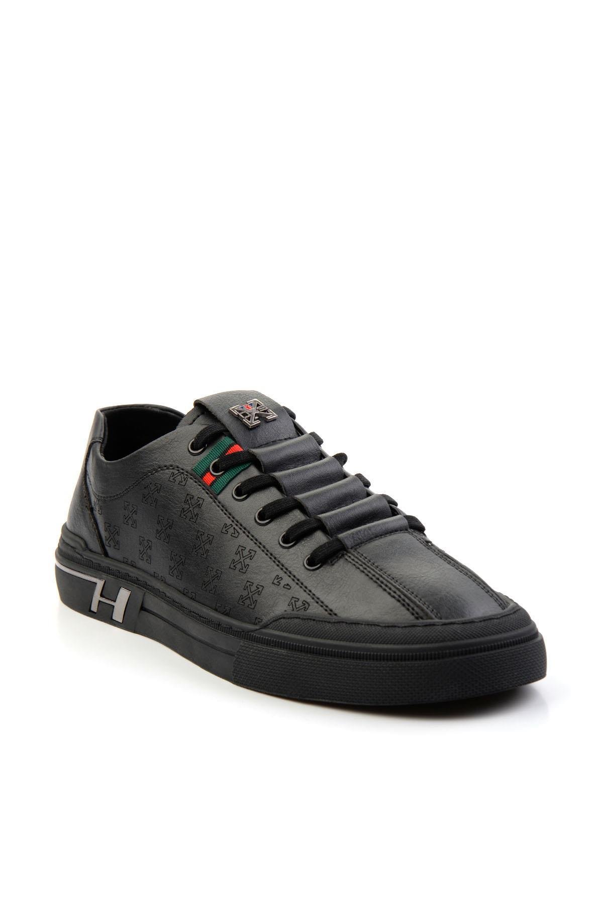Siyah Leather Erkek Sneaker E01185510303