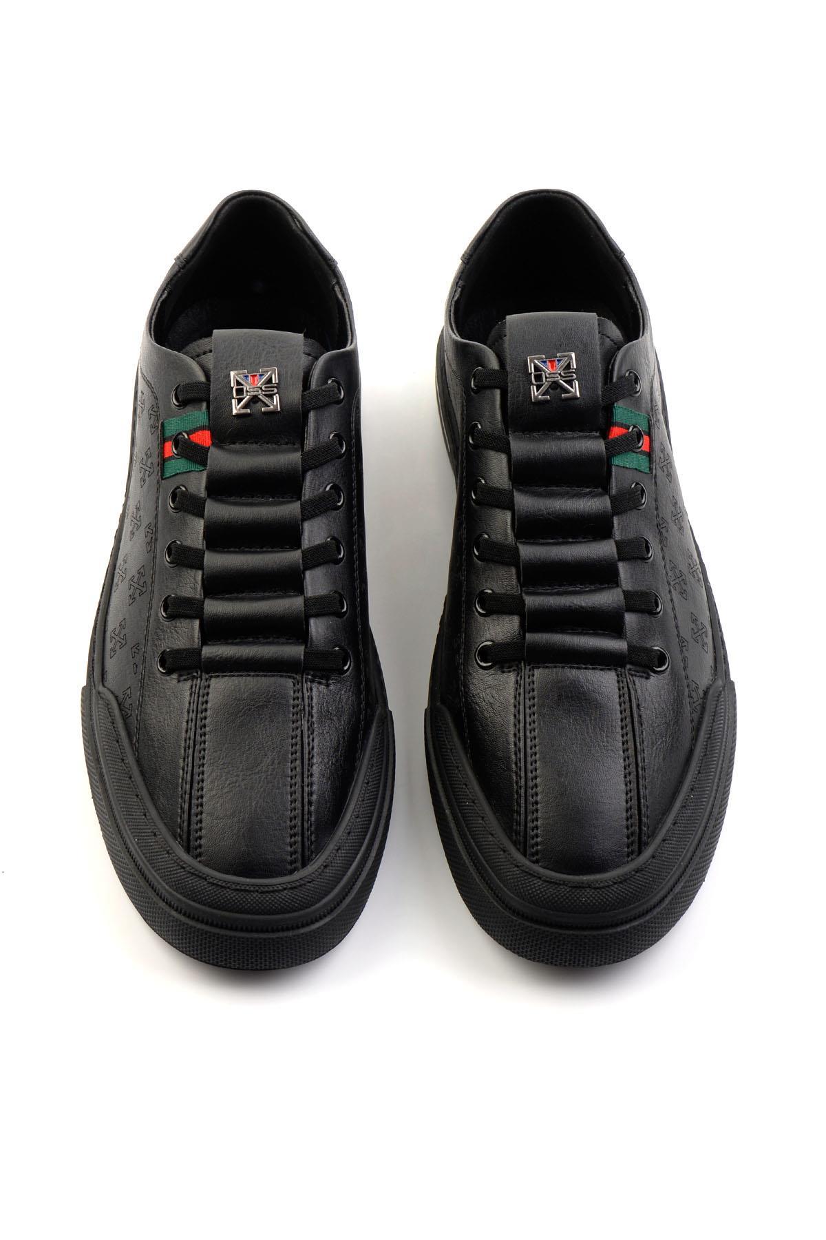 Siyah Leather Erkek Sneaker E01185510303