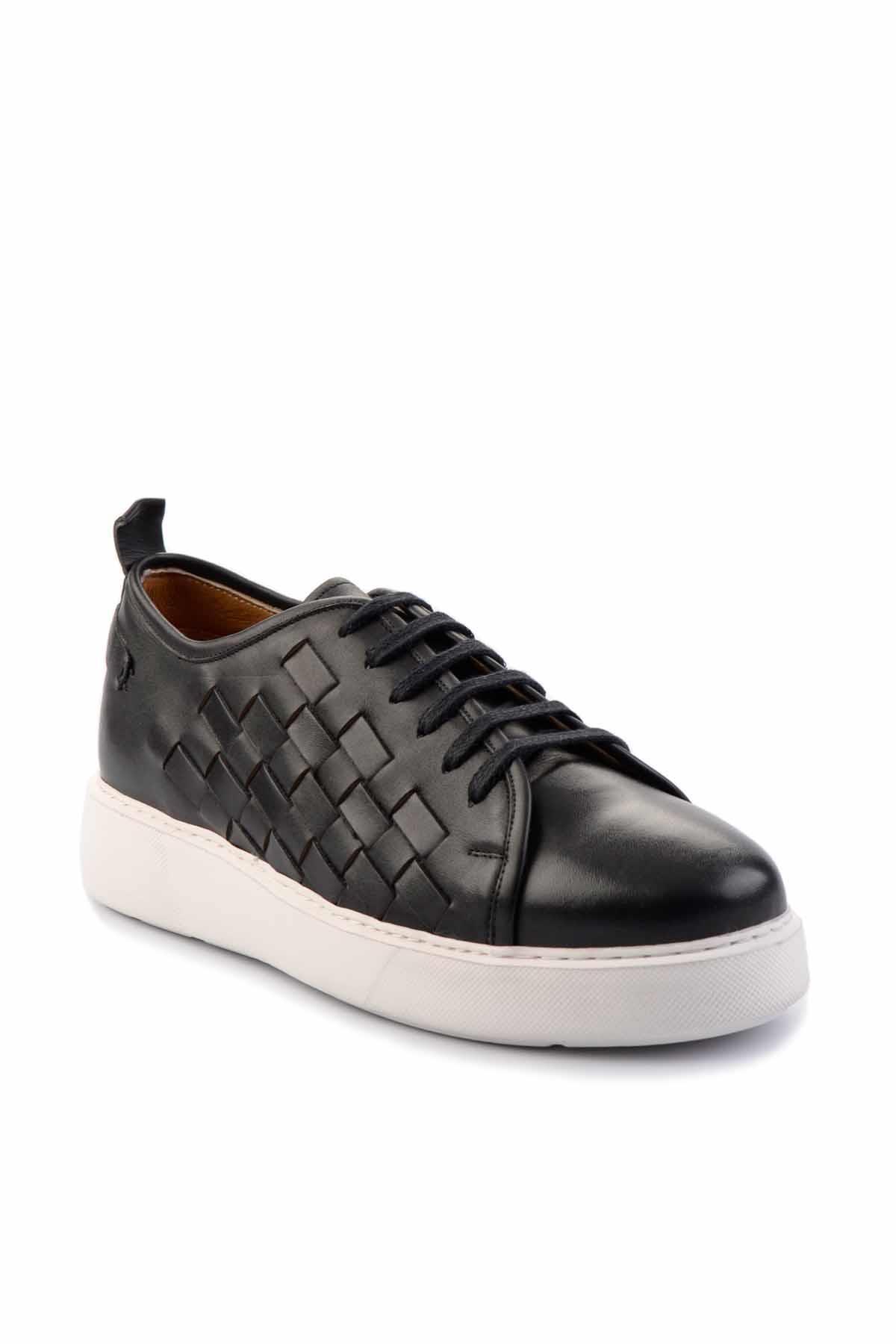 Siyah Leather Erkek Sneaker E01310111741