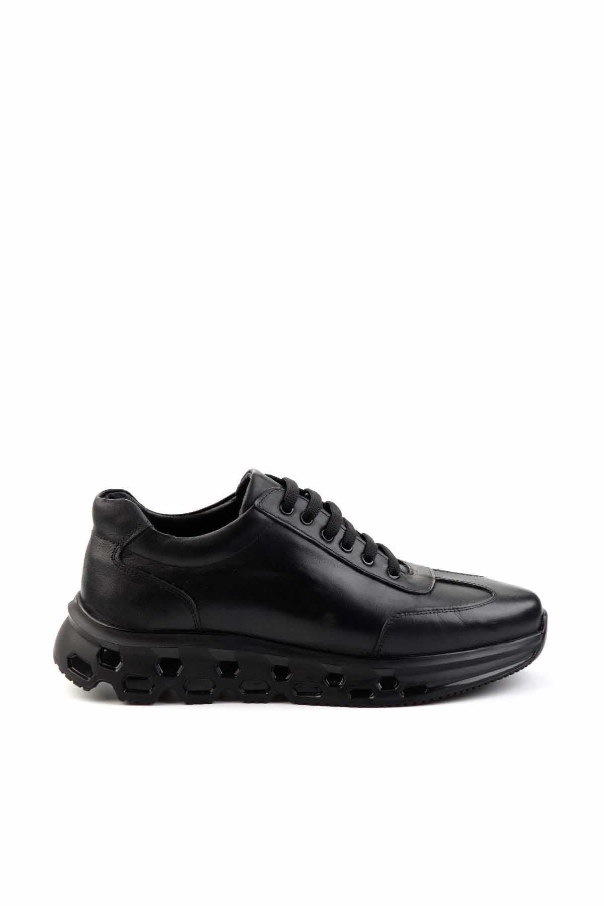 Siyah Leather Erkek Sneaker E01323066043