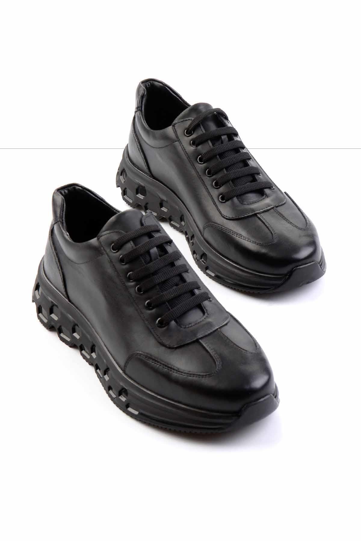 Siyah Leather Erkek Sneaker E01323066043