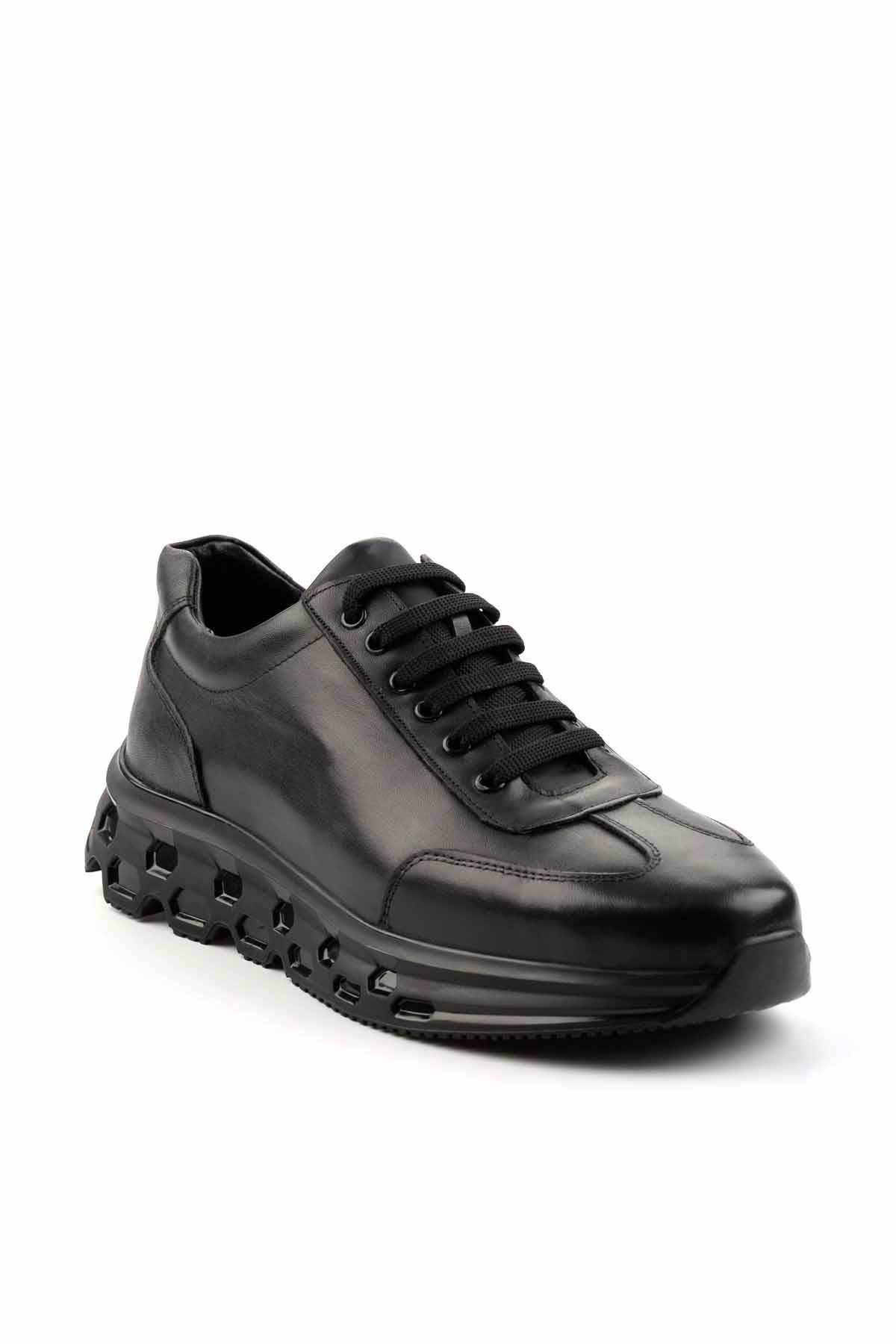 Siyah Leather Erkek Sneaker E01323066043