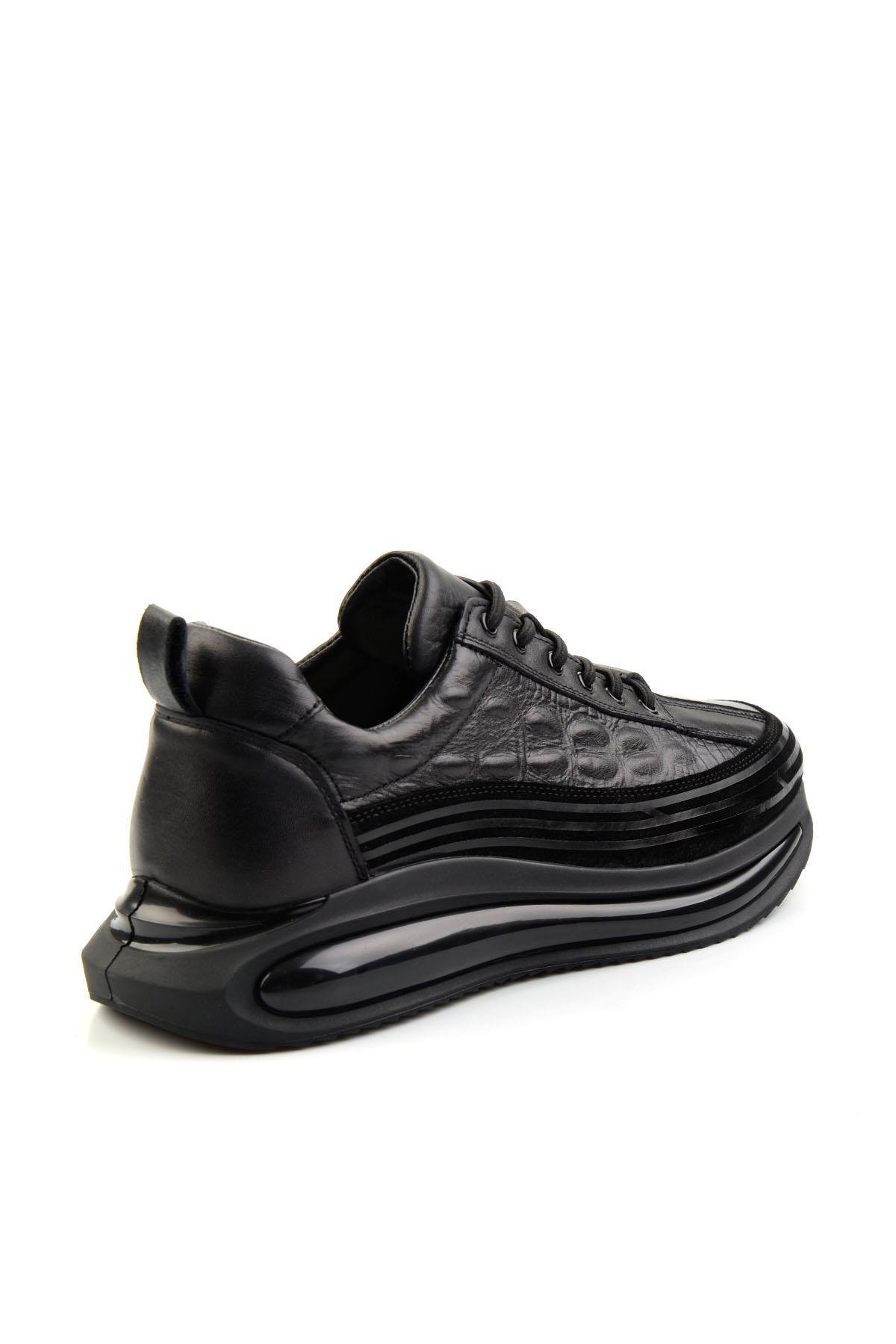 Siyah Leather Erkek Sneaker E01347036703