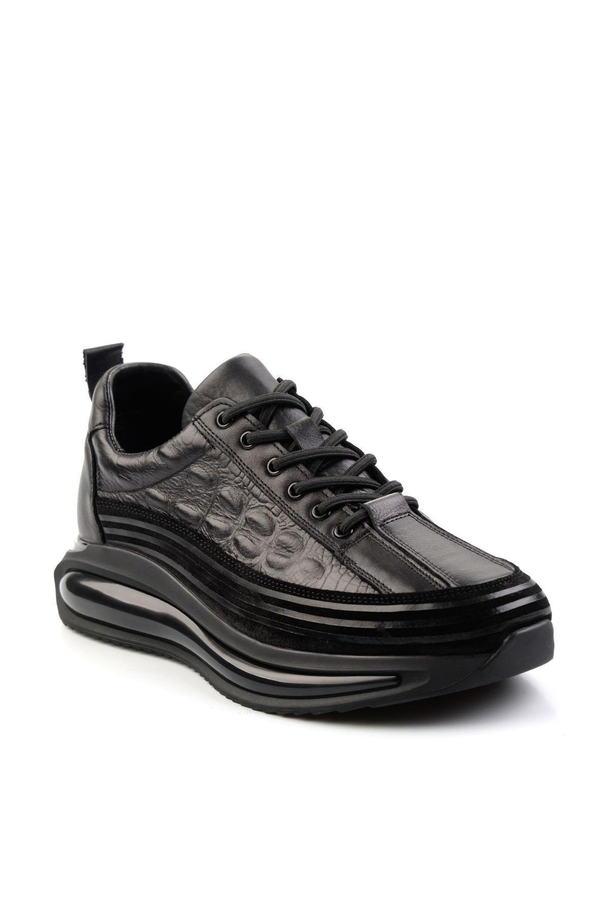 Siyah Leather Erkek Sneaker E01347036703
