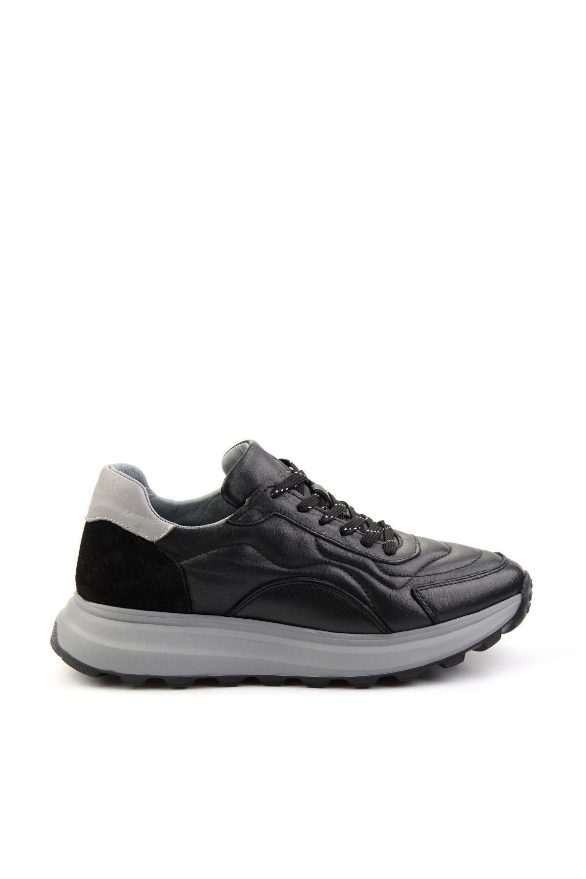 Siyah Leather Erkek Sneaker E01347071943