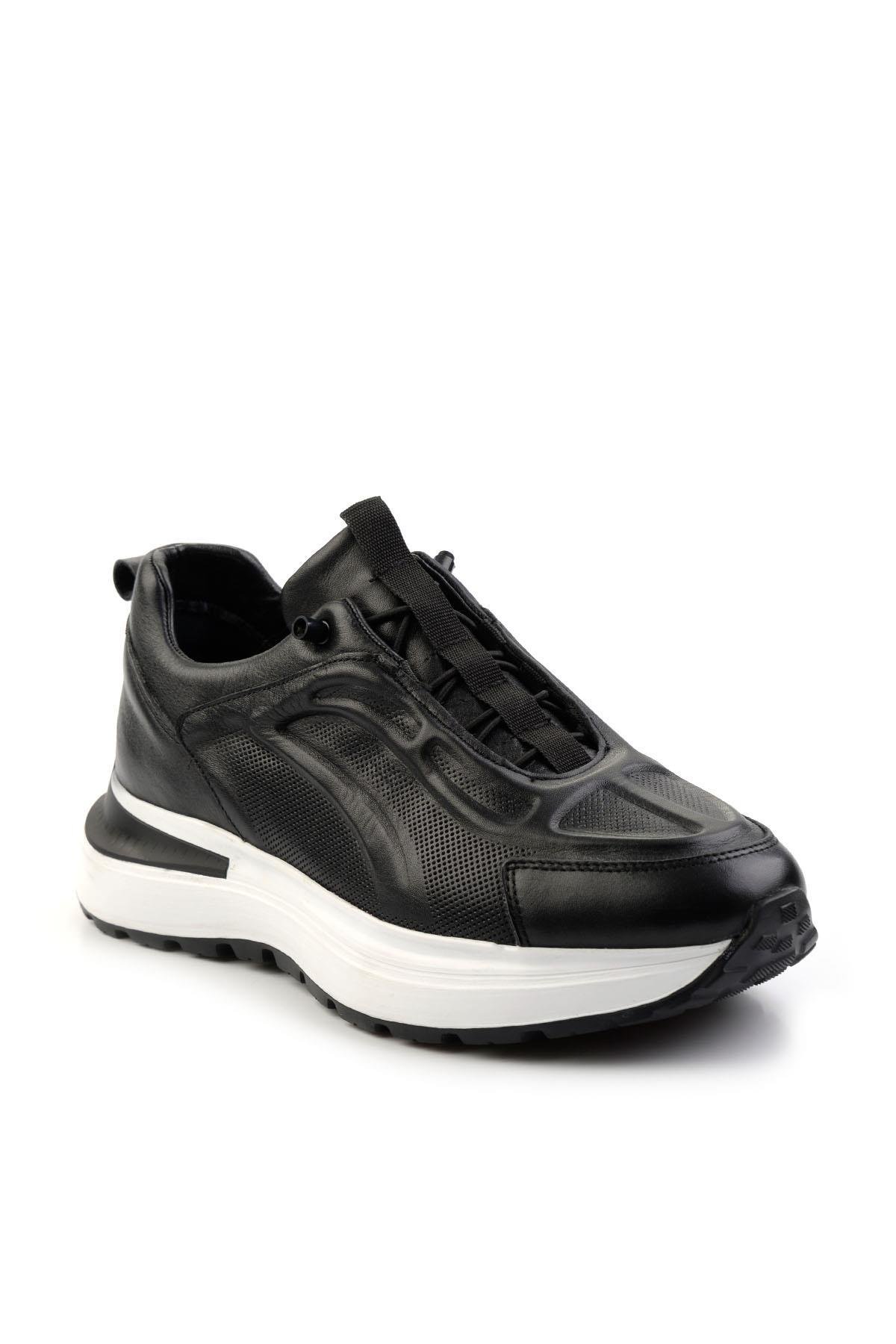 Siyah Leather Erkek Sneaker E01347360143