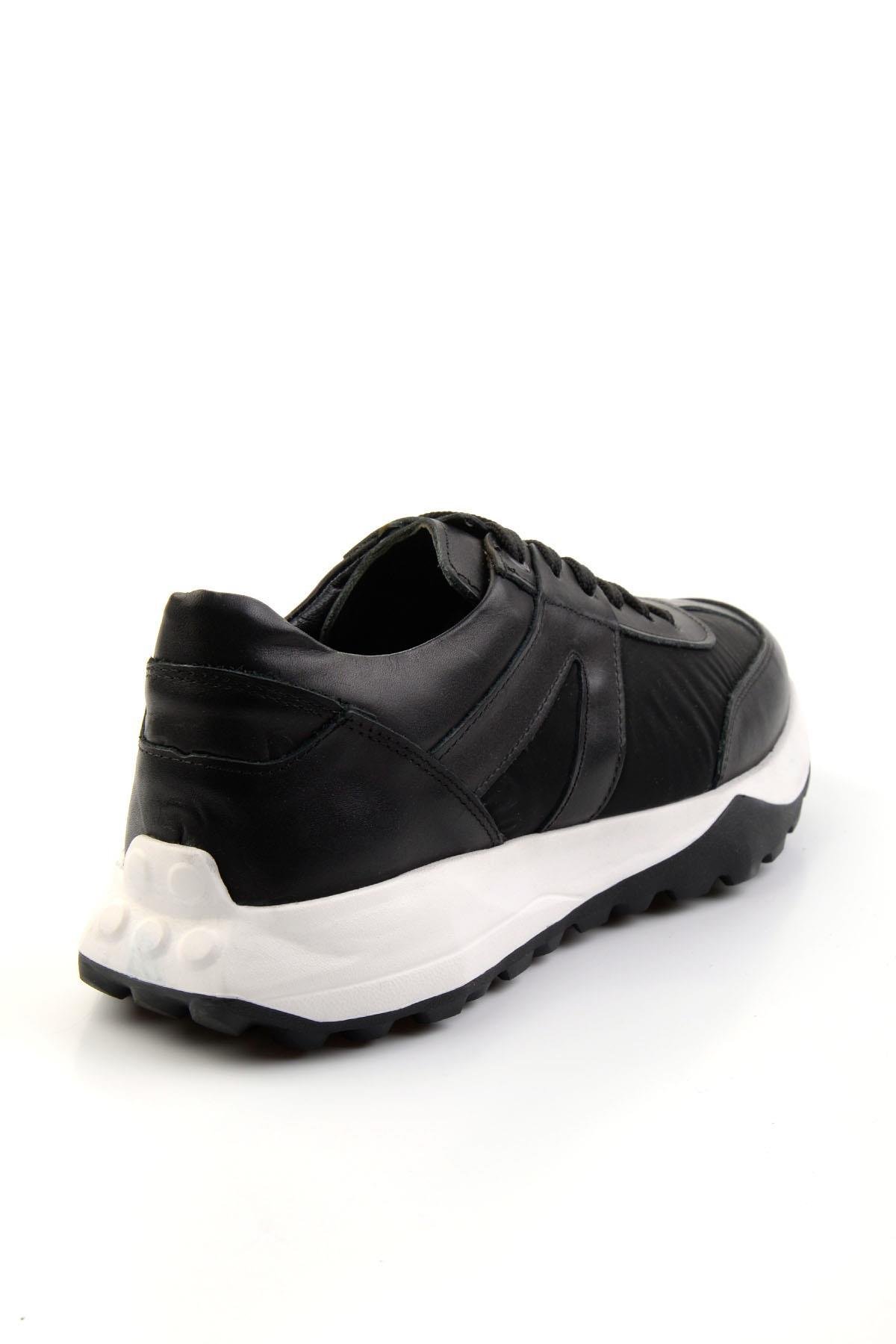 Siyah Leather Erkek Sneaker E01401082867