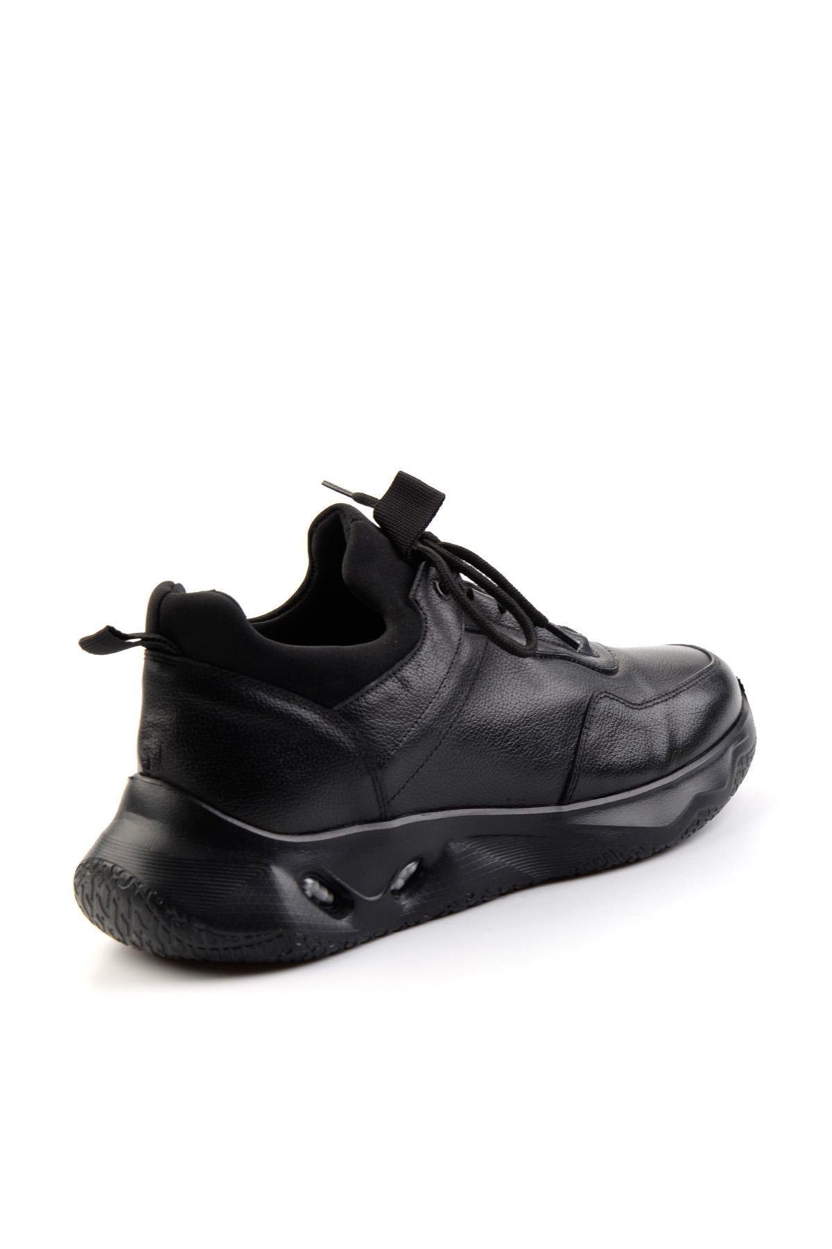 Siyah Leather Erkek Sneaker E01589463303
