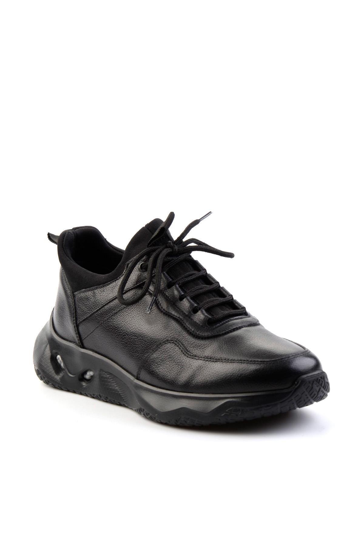 Siyah Leather Erkek Sneaker E01589463303