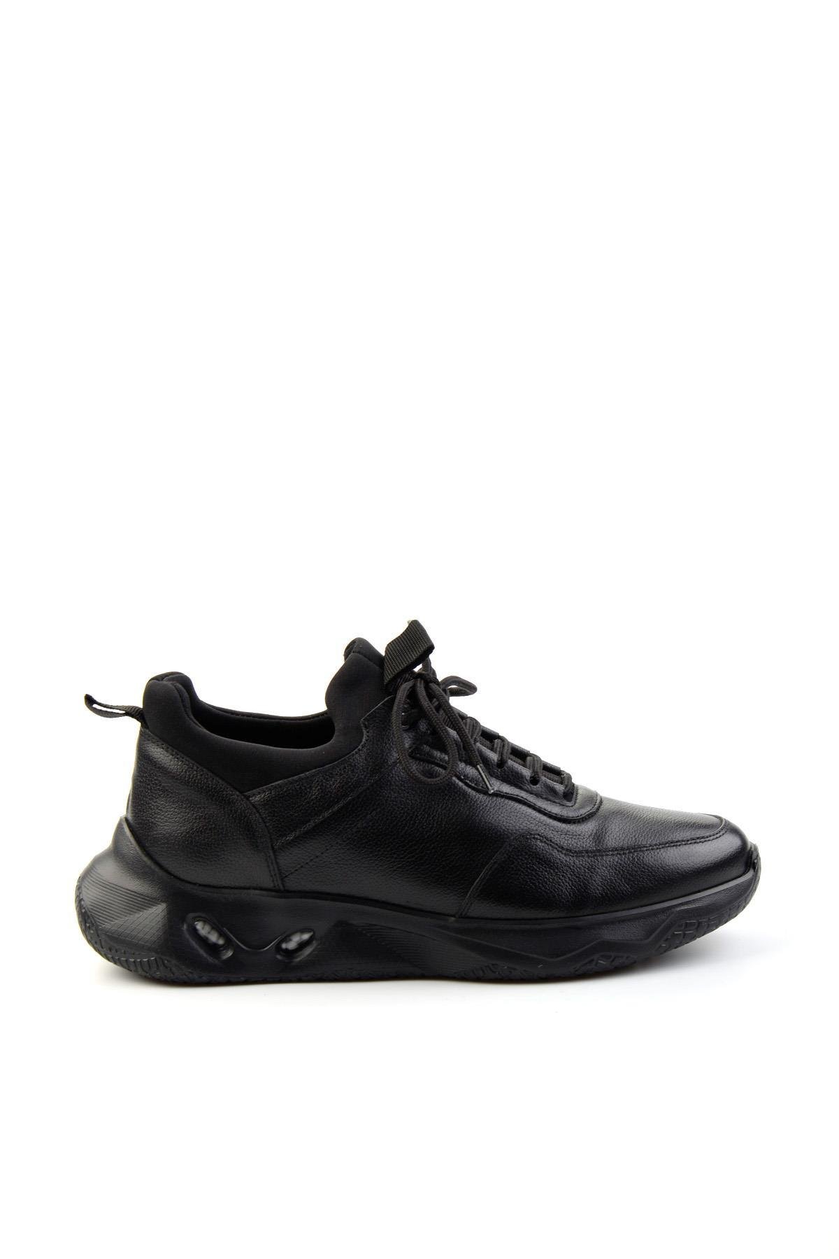 Siyah Leather Erkek Sneaker E01589463303