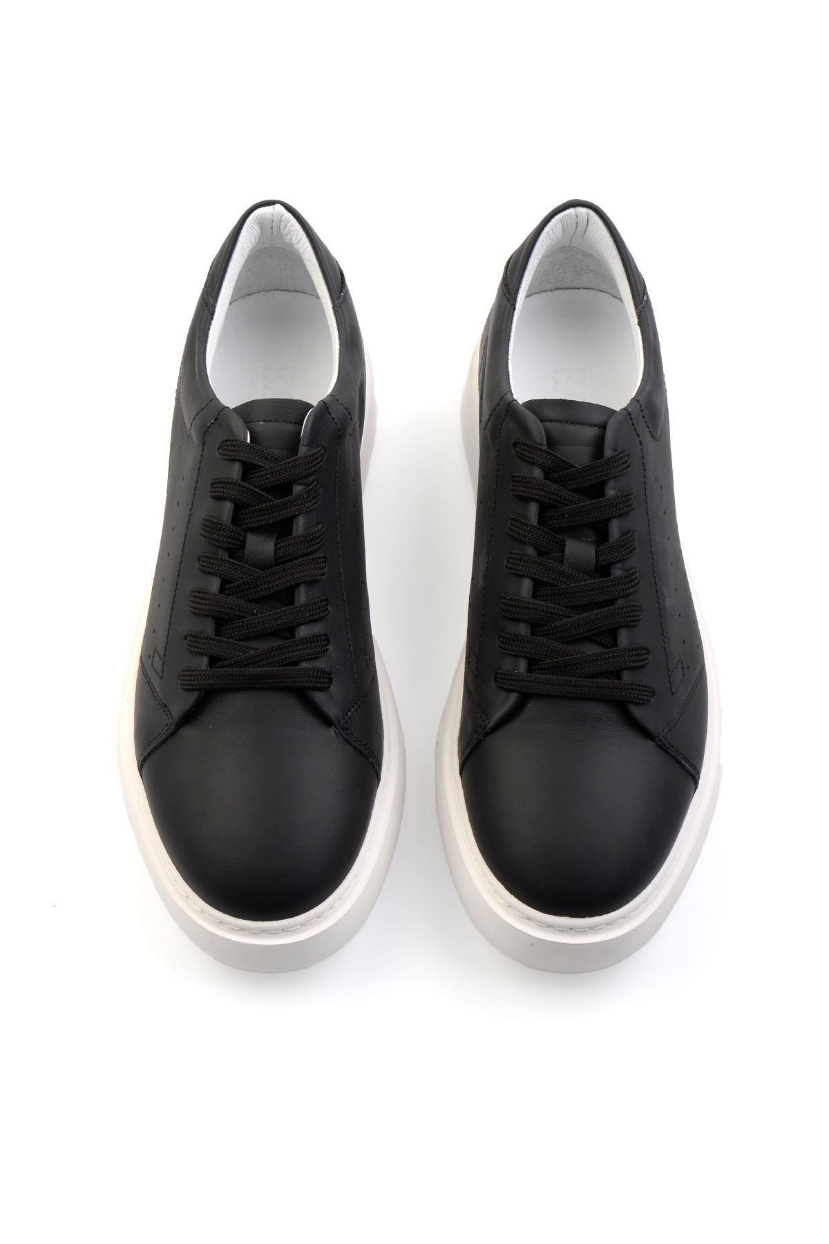 Siyah Leather Erkek Sneaker E01589521603