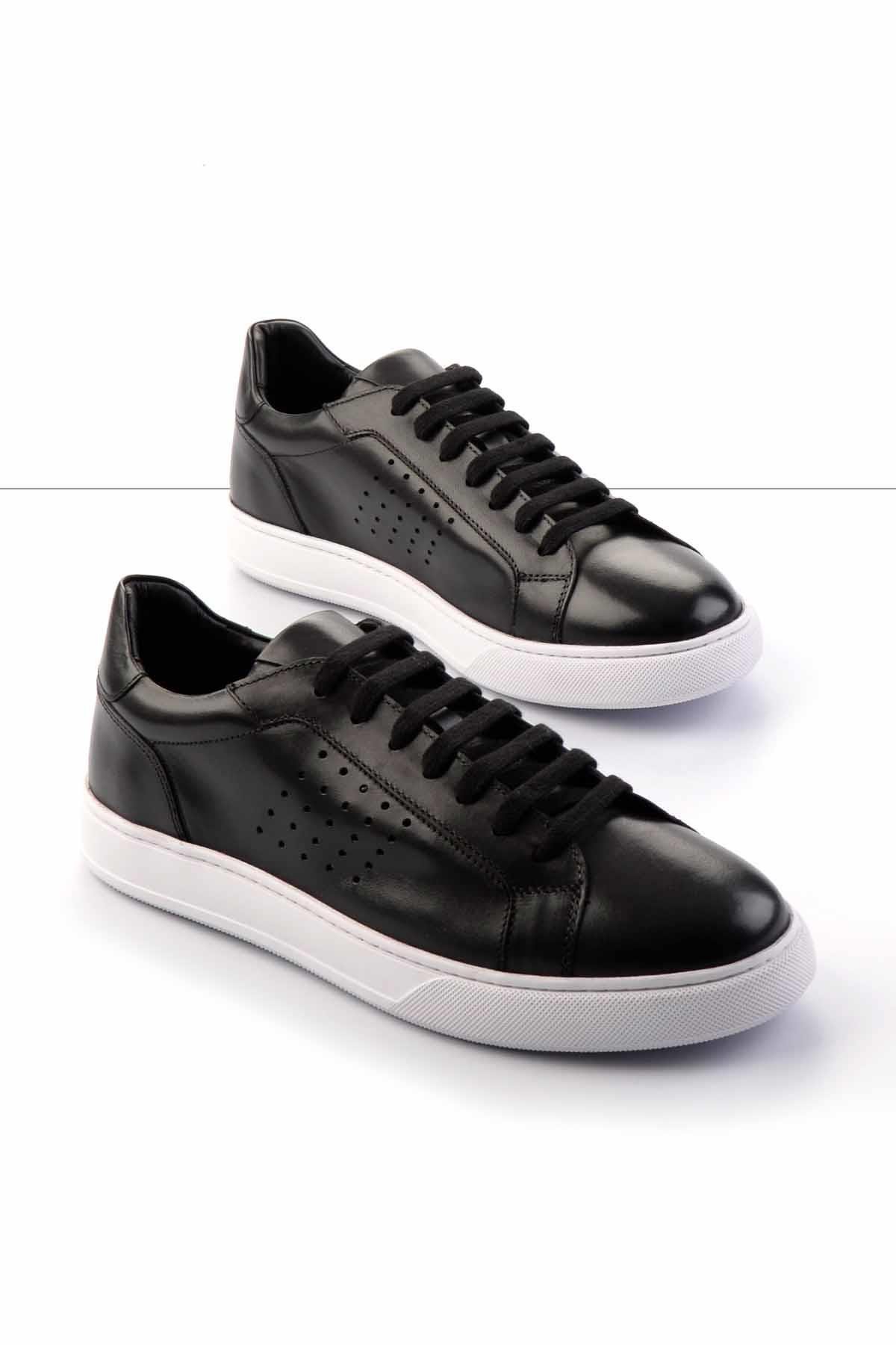 Siyah Leather Erkek Sneaker E01901253443