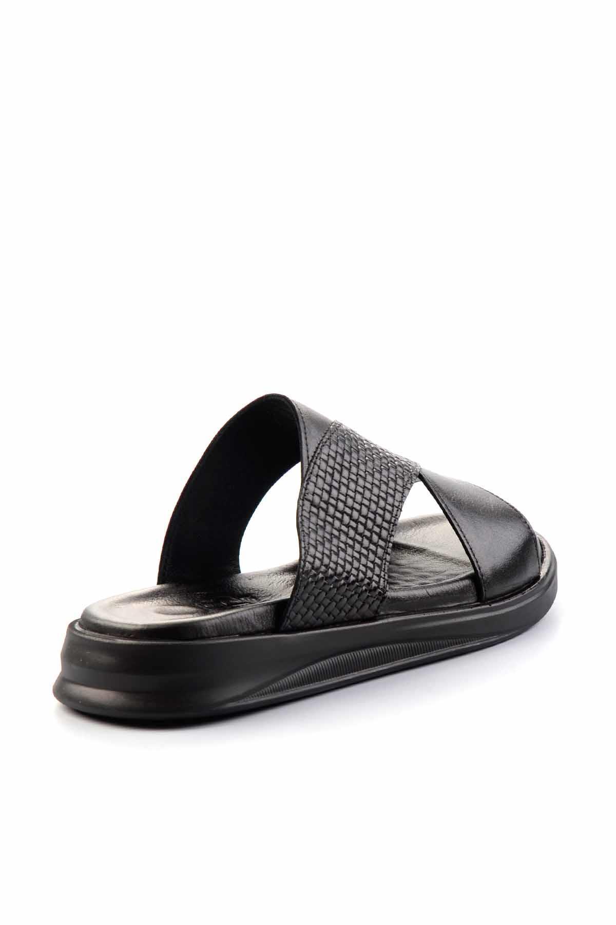 Siyah Leather Erkek Terlik E04433002843