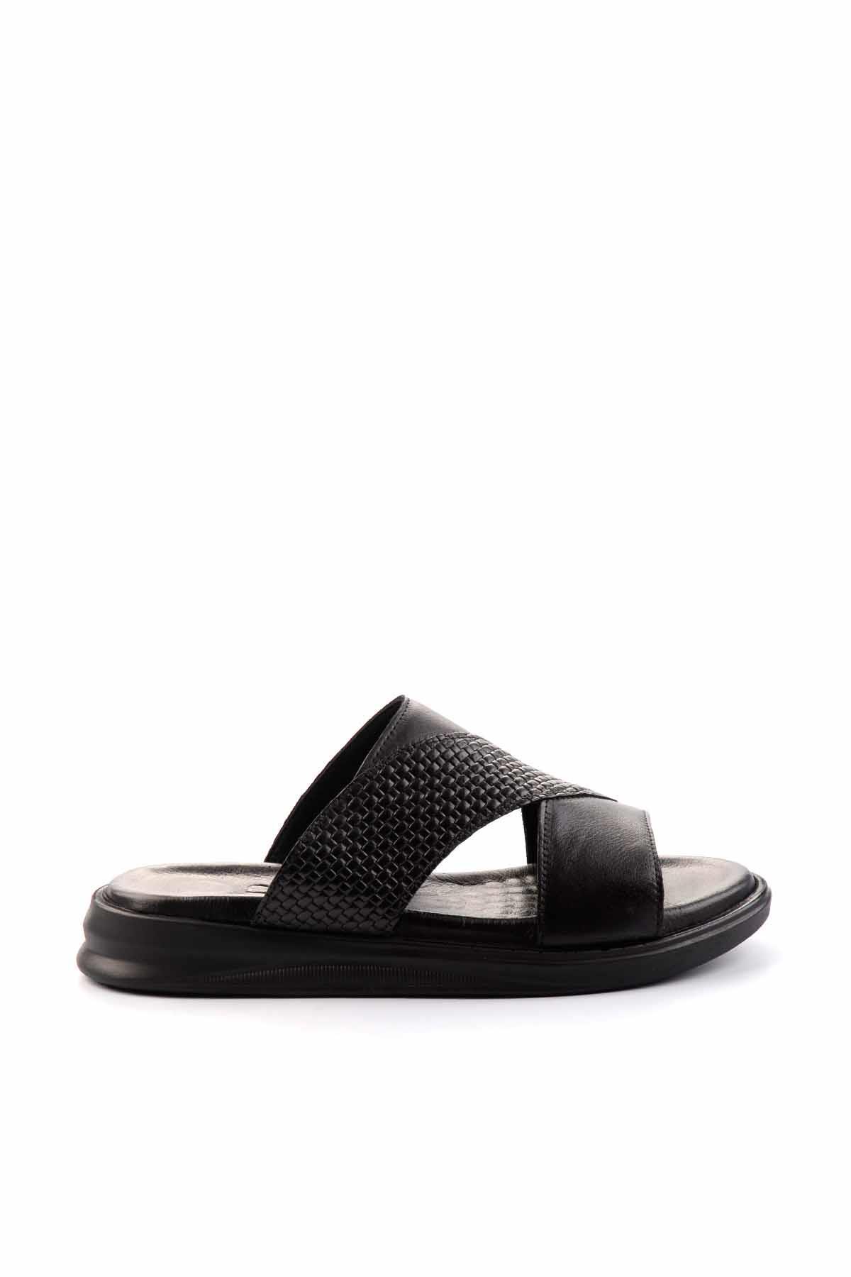 Siyah Leather Erkek Terlik E04433002843