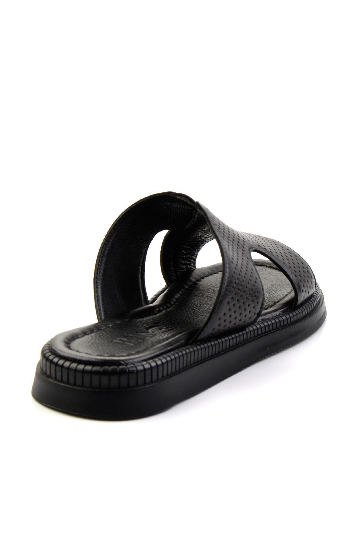Siyah Leather Erkek Terlik E04557241243