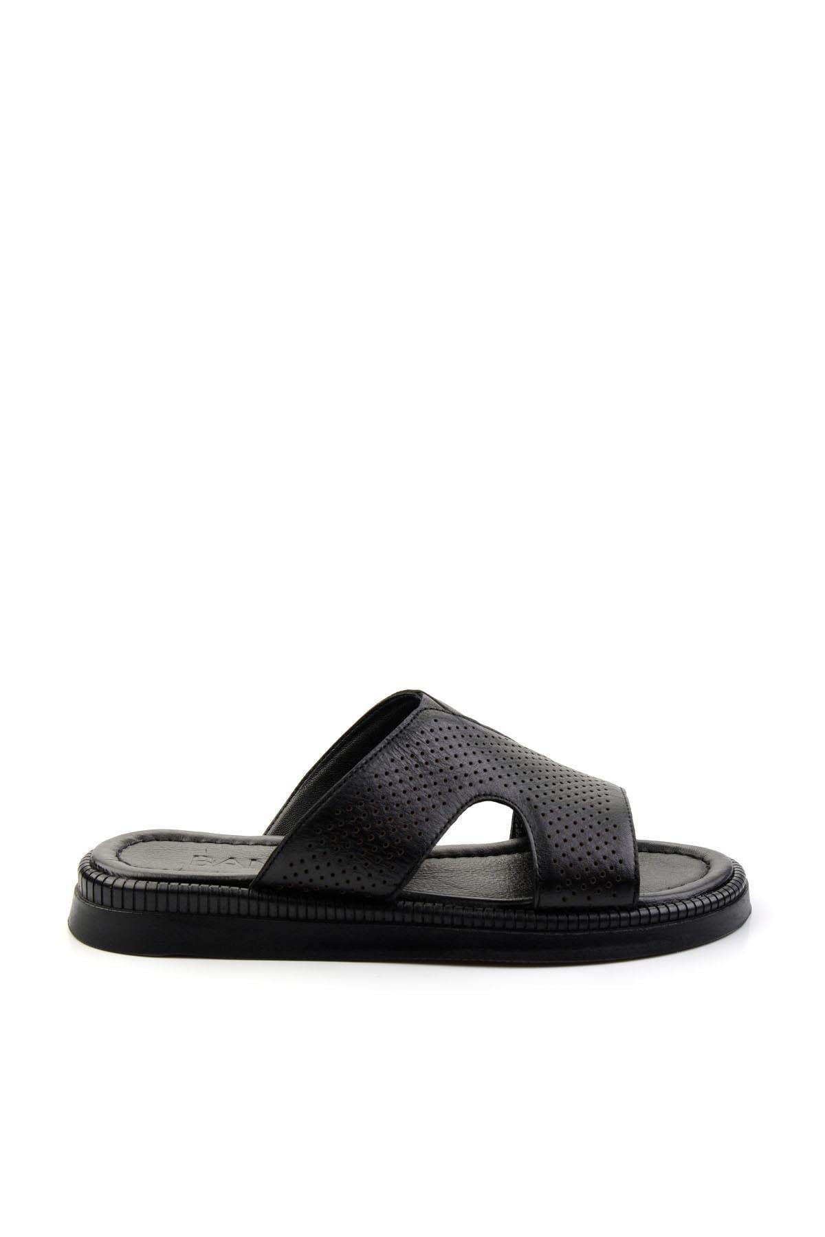 Siyah Leather Erkek Terlik E04557241243