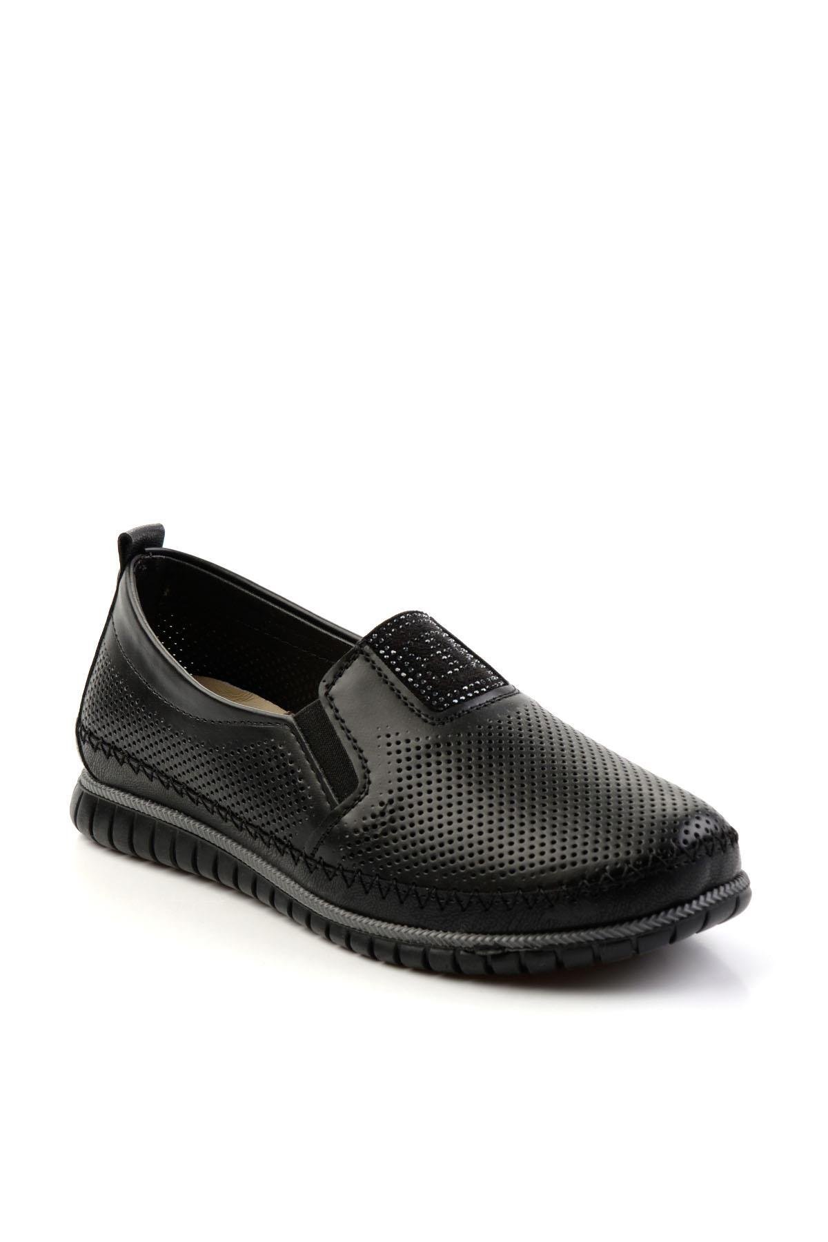 Siyah Leather Kadın Casual Ayakkabı K01140005203