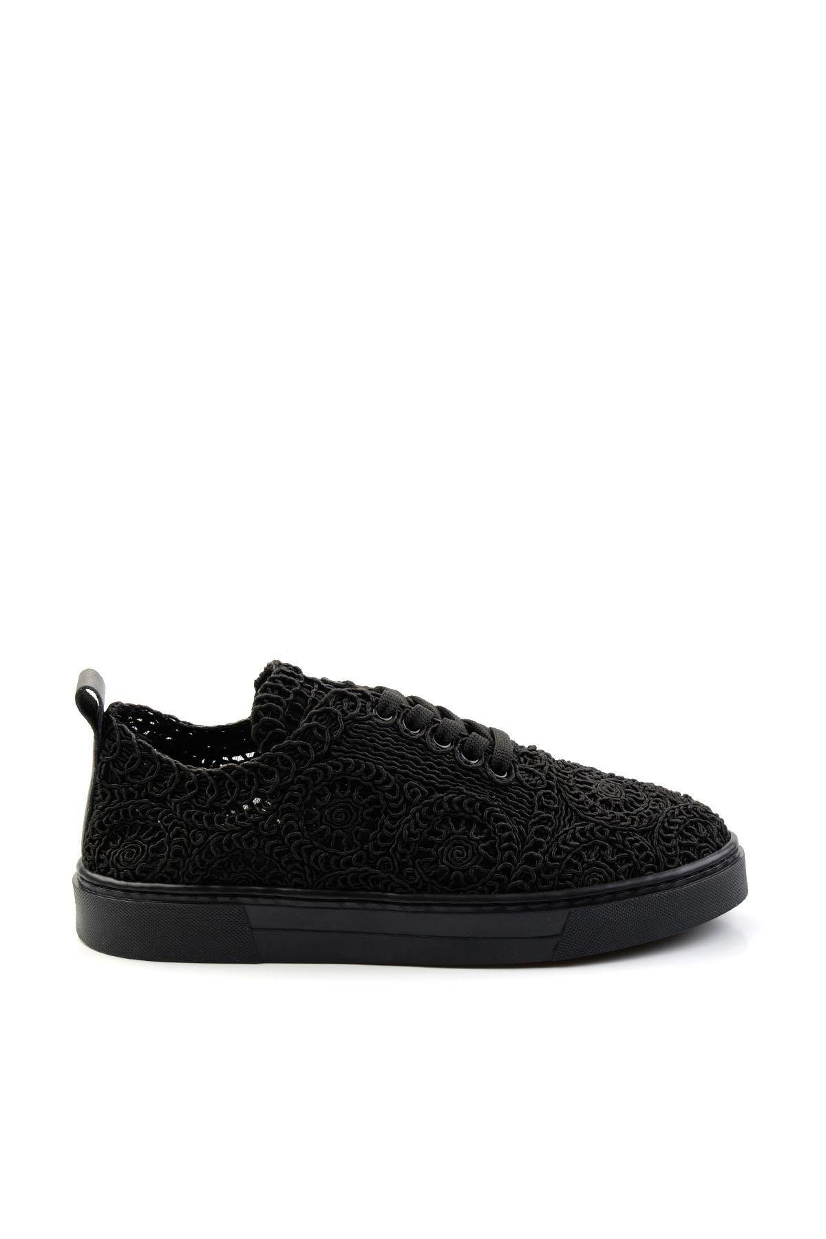 Siyah Leather Kadın Sneaker K01331999916