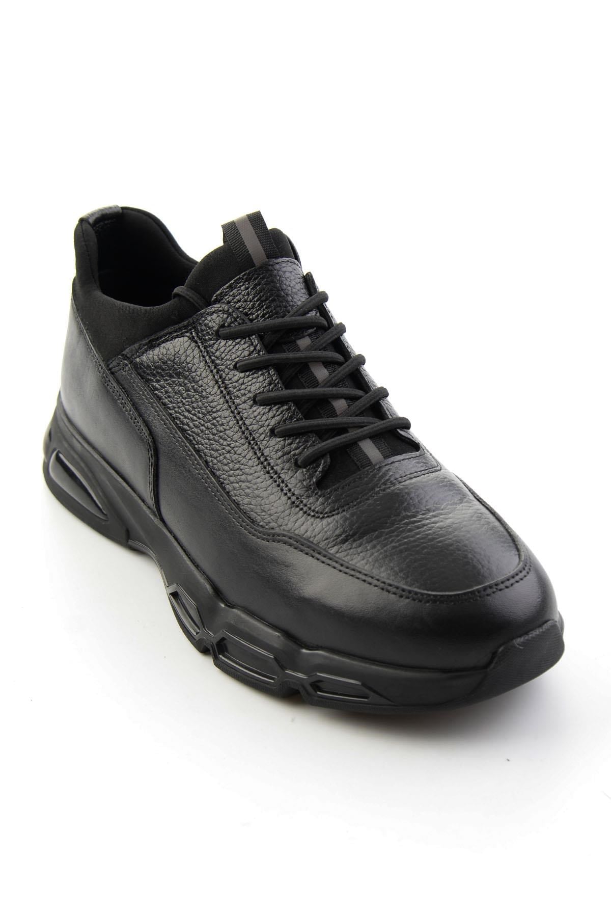 Siyah Napa Hakiki Deri Erkek Sneaker E01811906543