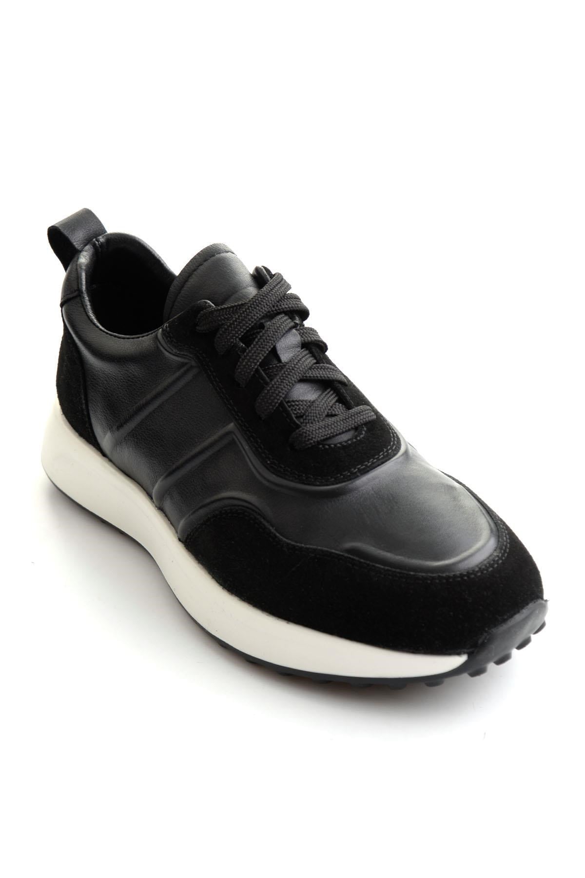Siyah Napa Hakiki Deri Erkek Sneaker E01774057943