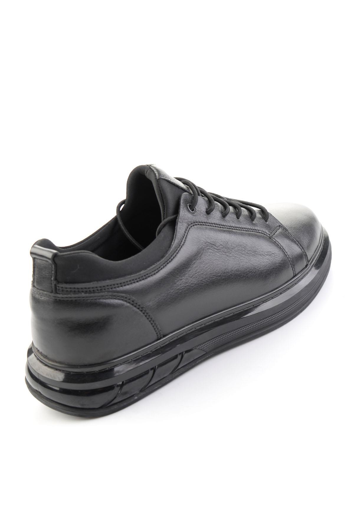 Siyah Napa Hakiki Deri Erkek Sneaker E01803050243