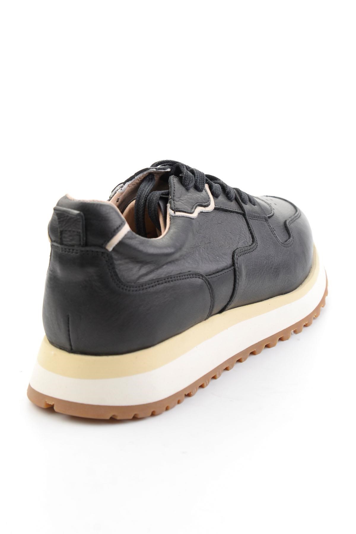 Siyah Napa Hakiki Deri Erkek Sneaker E01730651043