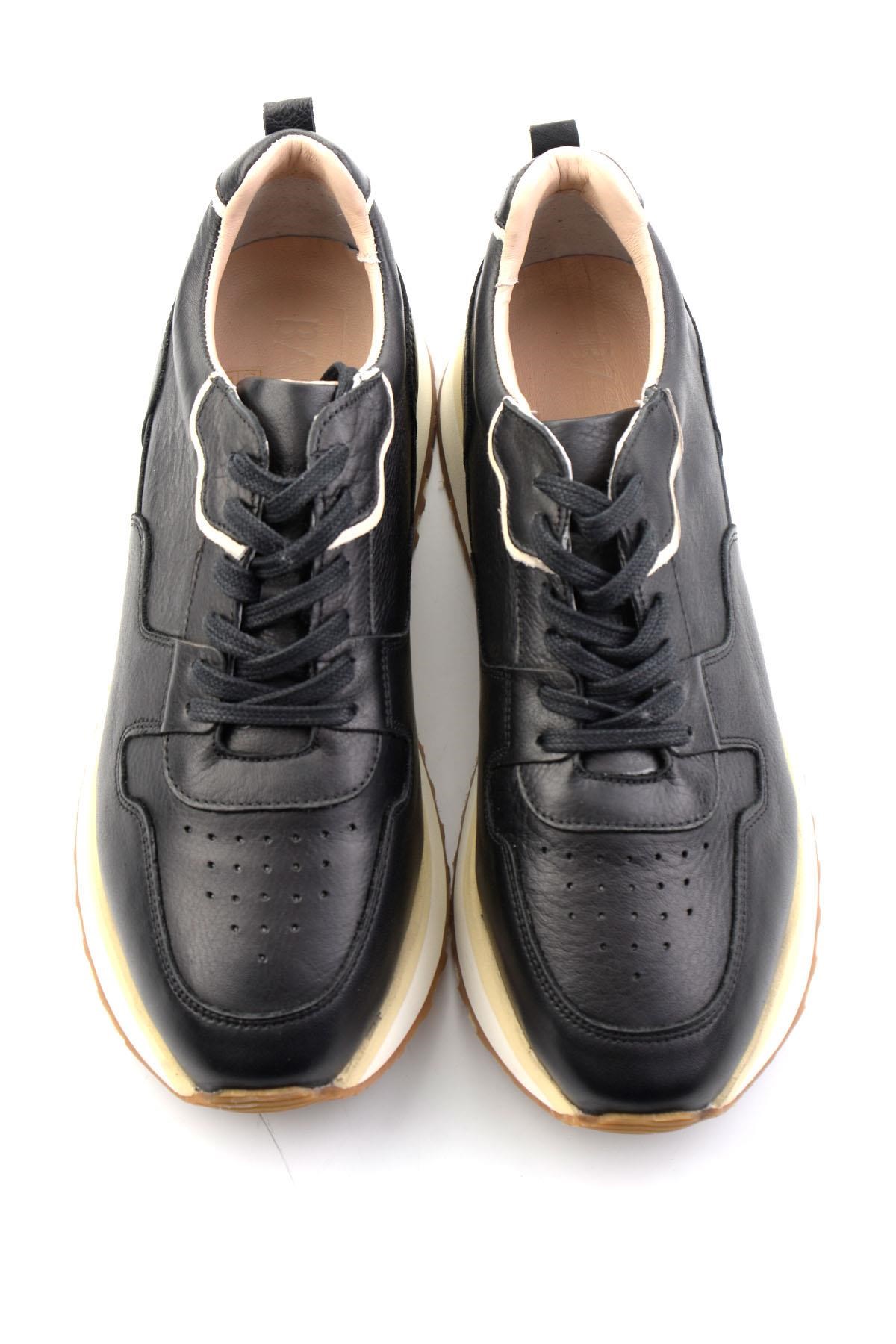 Siyah Napa Hakiki Deri Erkek Sneaker E01730651043