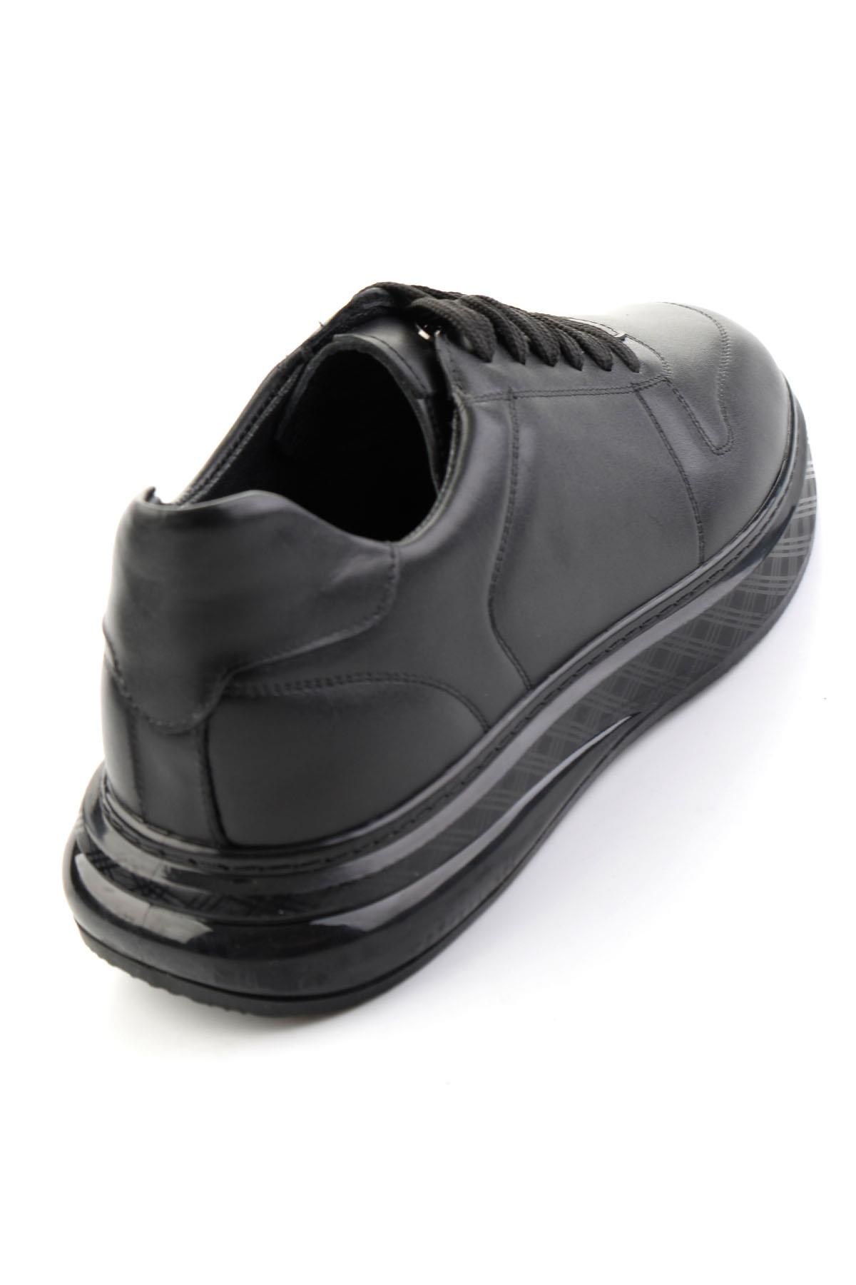 Siyah Napa Hakiki Deri Erkek Sneaker E01736060543