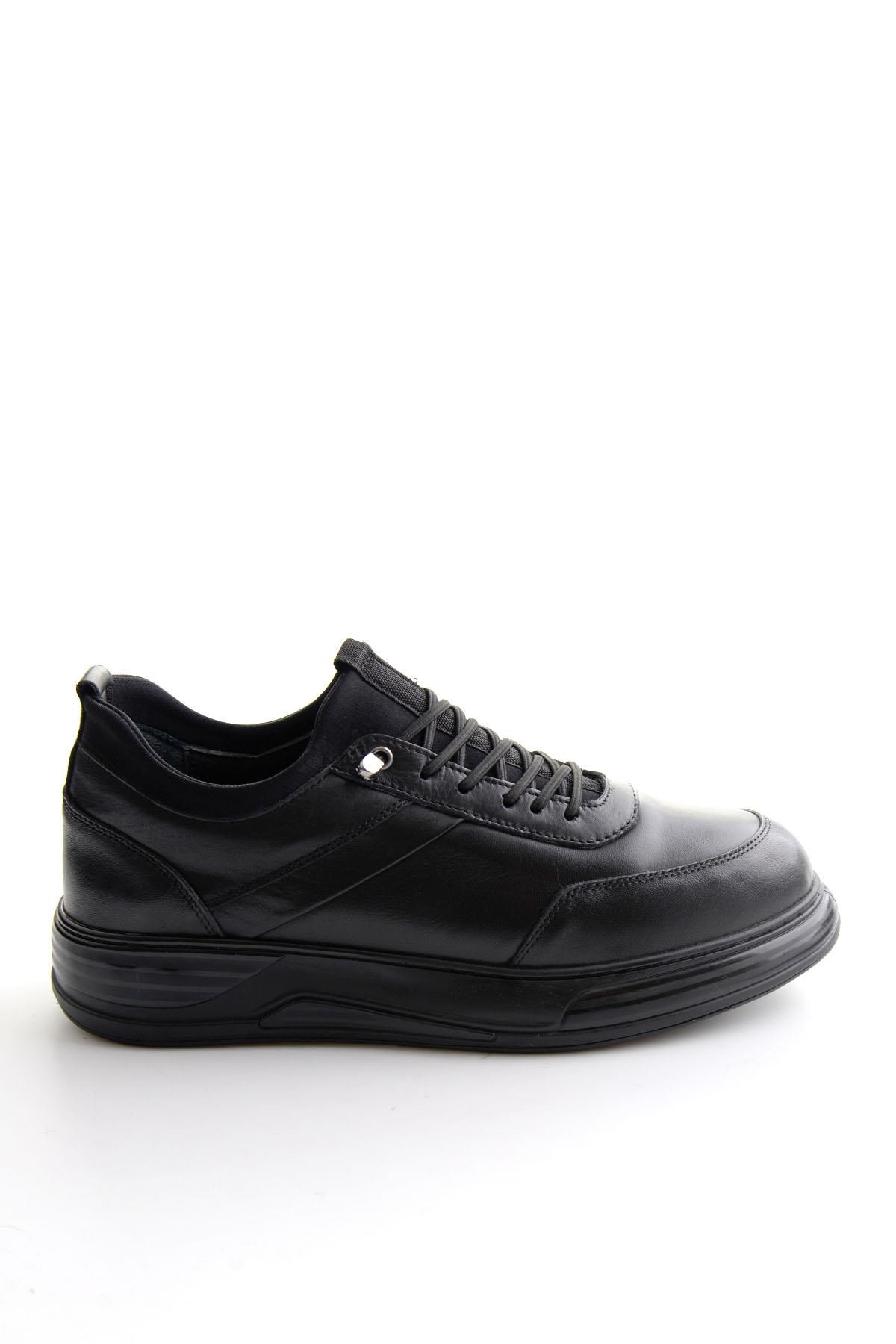 Siyah Napa Hakiki Deri Erkek Sneaker E01080205543