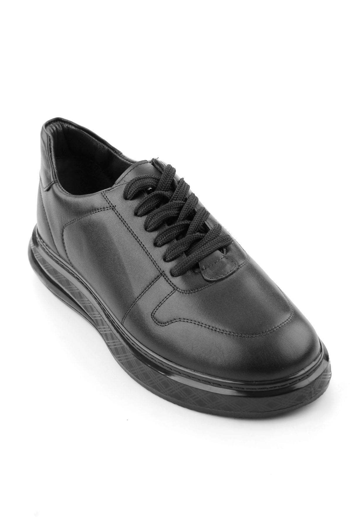 Siyah Napa Hakiki Deri Erkek Sneaker E01736060543
